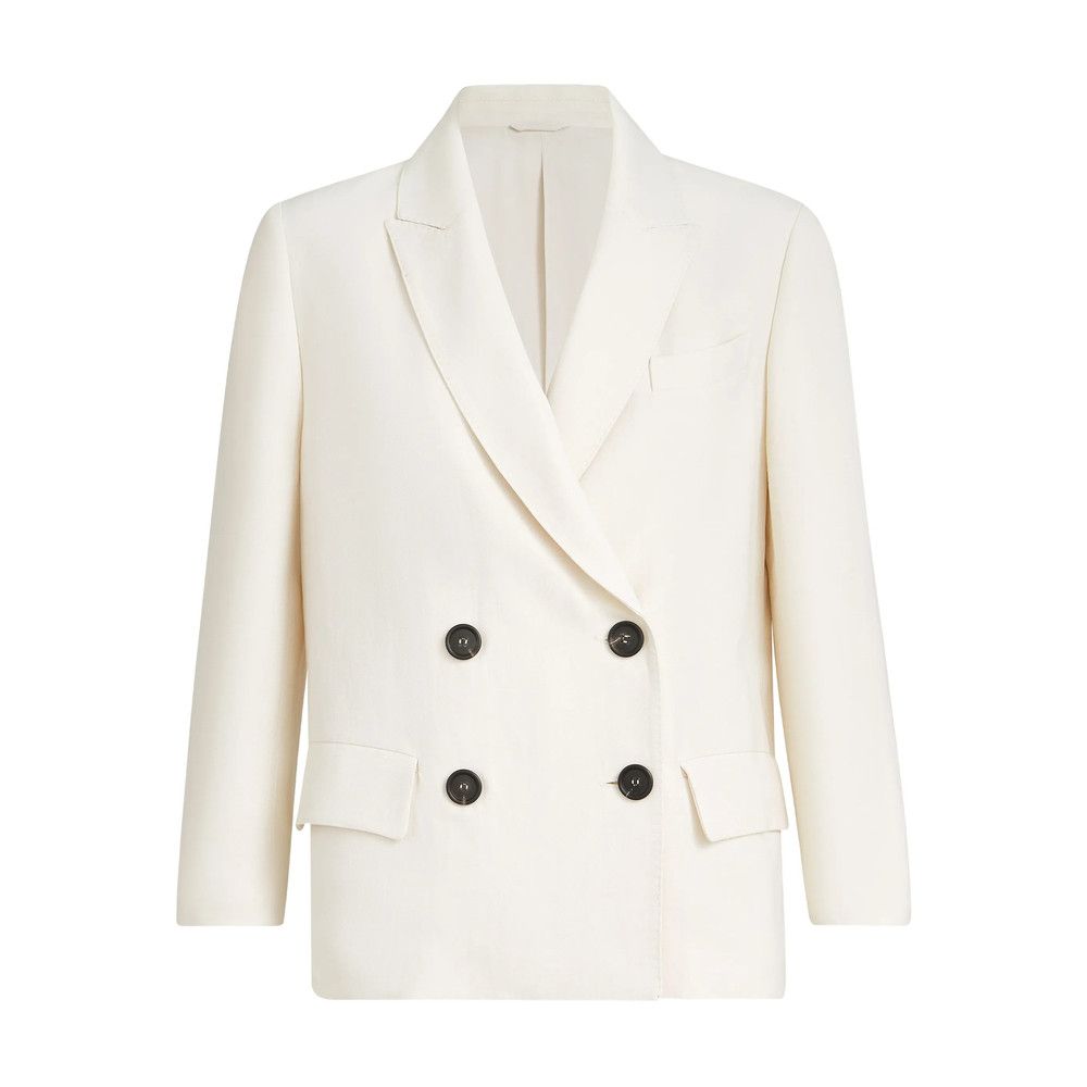 Brunello Cucinelli Brunello Cucinelli NEUTRALS Jackets - Blazers Size M / US 6-8 / IT 42-44 - 1 Thumbnail