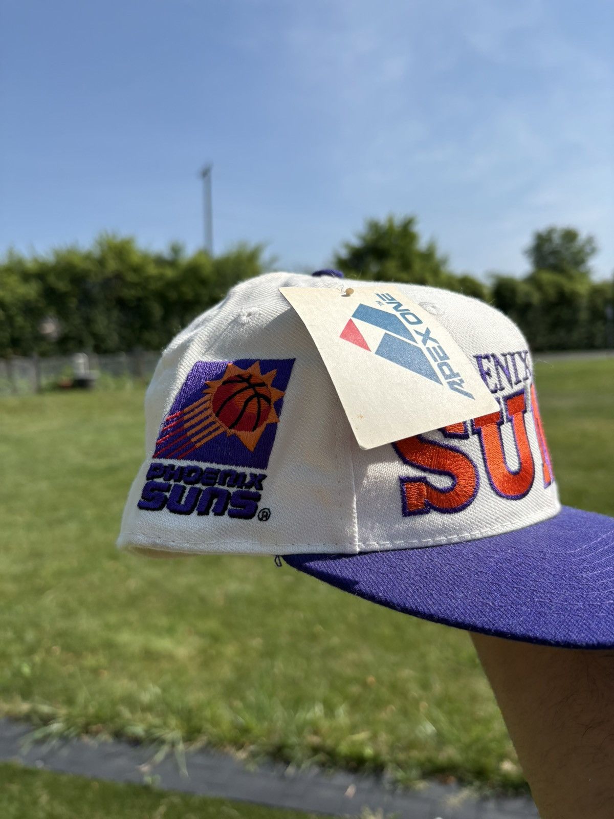 Apex Phoenix Suns NBA Apex One Vintage 90s NOS NWT Hat 7 1/4 Size ONE SIZE - 4 Thumbnail