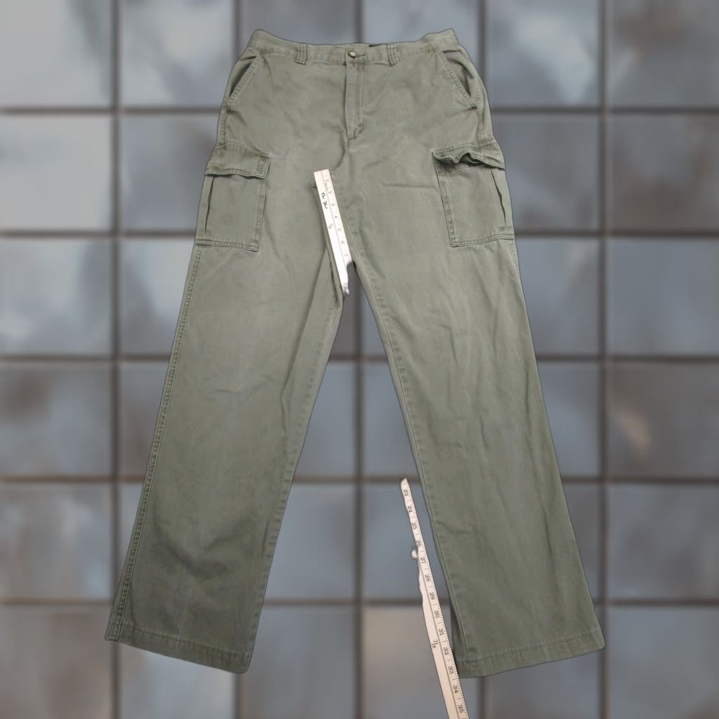 Eddie Bauer Eddie Bauer Cargo Pants Men 34 Green Cotton Casual Outdoor Utility Workwear Regular Fit Size US 34 / EU 50 - 1 Thumbnail