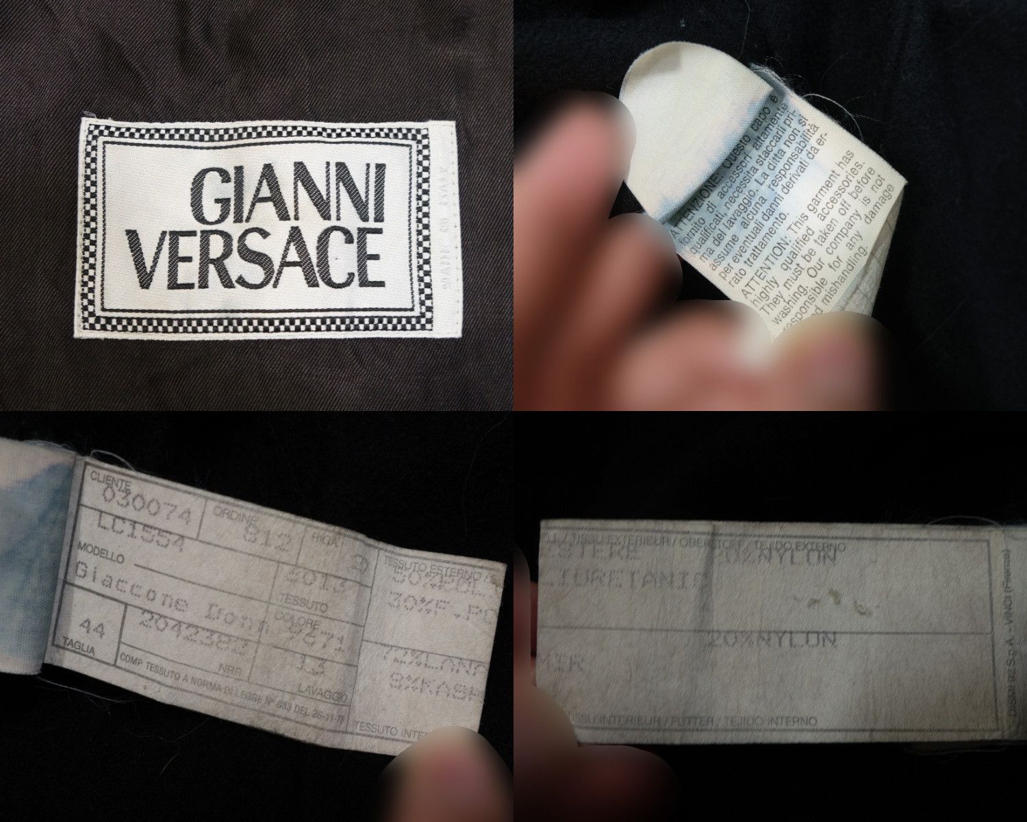 Versace Gianni Versace 90s Double Breasted Pea Coat Medusa Jacket Size M / US 6-8 / IT 42-44 - 11 Thumbnail