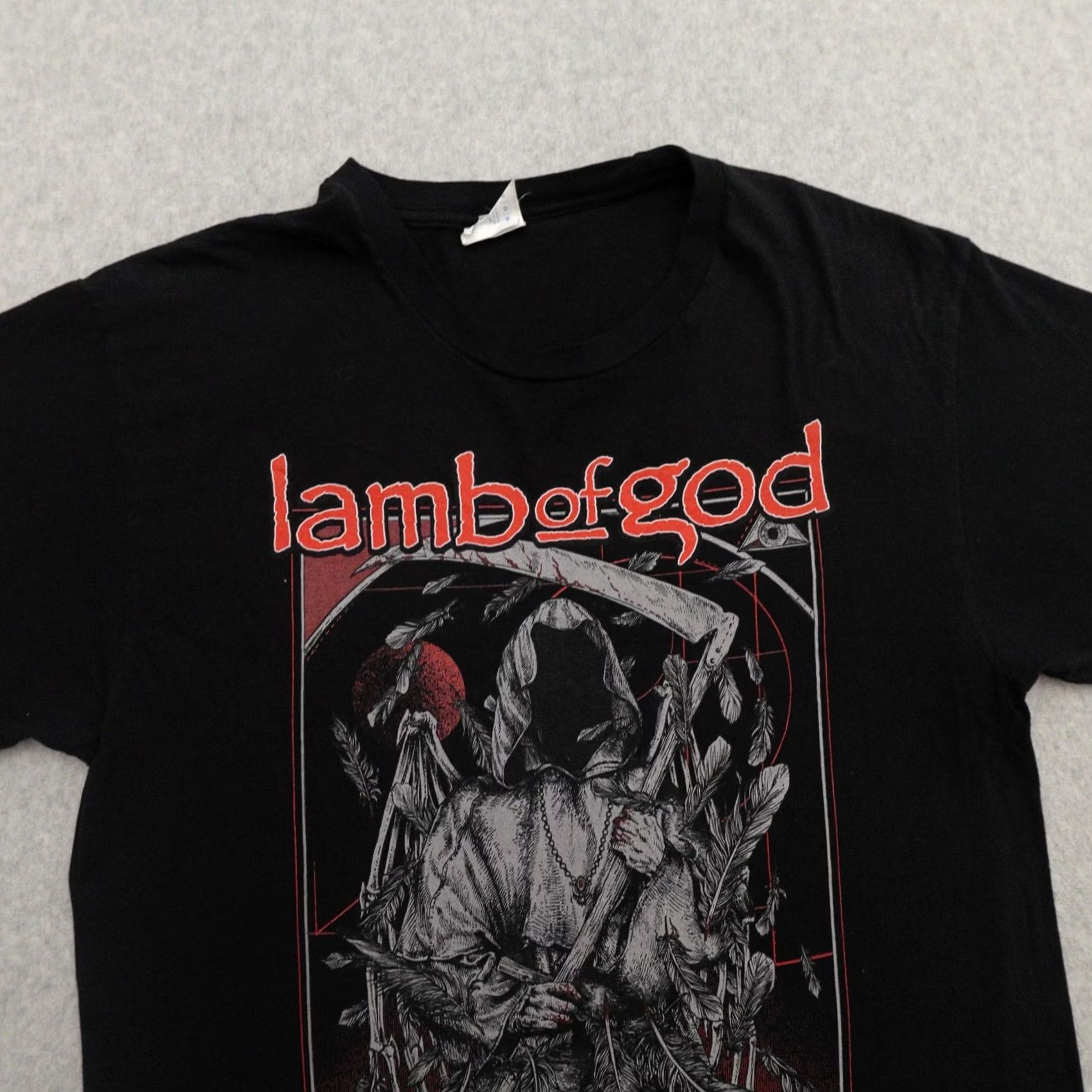 Port & Company Lamb of God Tshirt Adult Medium Black Lightweight Raf Reaper Graphic Size US M / EU 48-50 / 2 - 6 Thumbnail