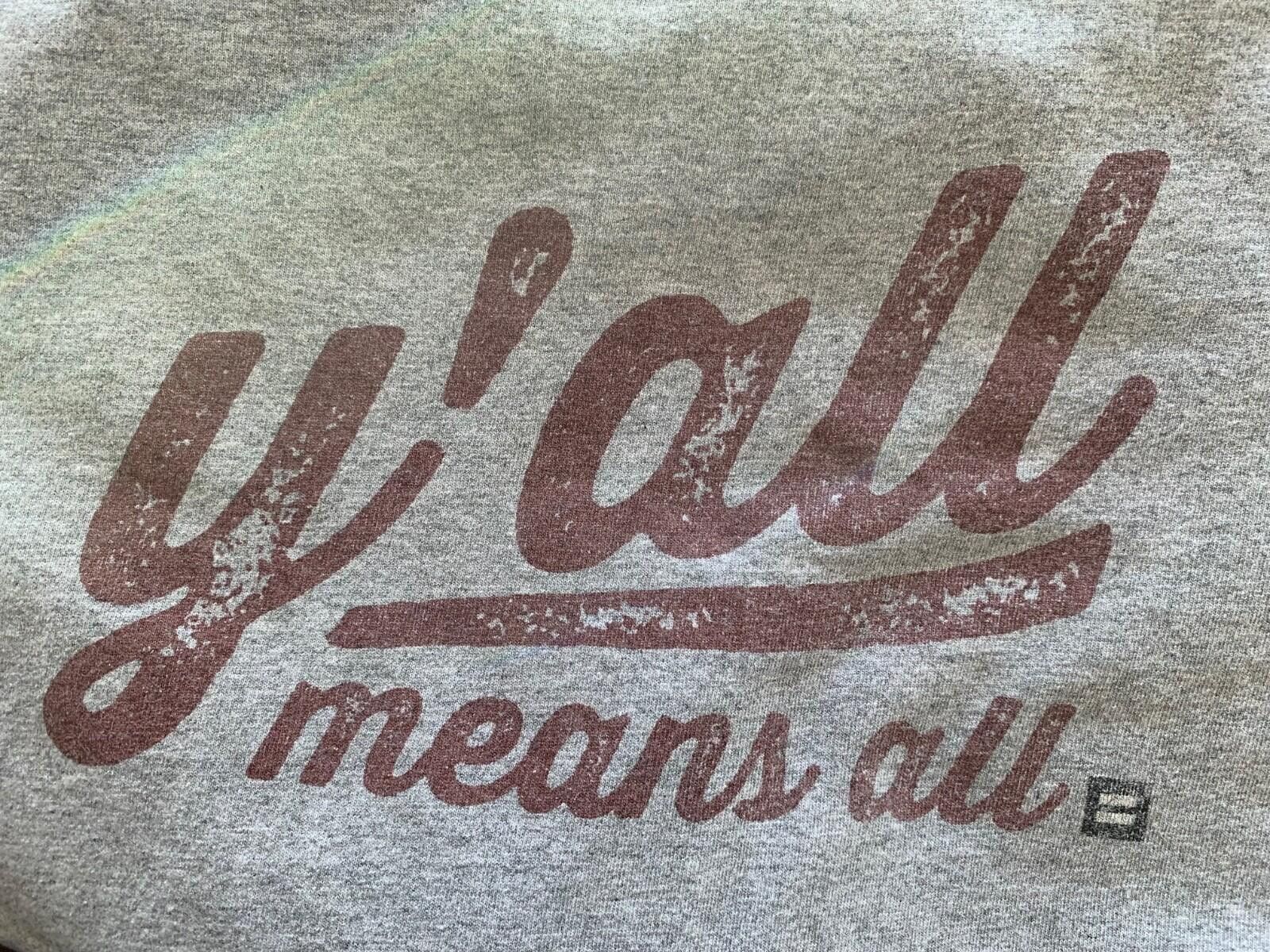 Allsaints Men's 4XL Y'all Means All Gray T-Shirt Size US XXL / EU 58 / 5 - 5 Thumbnail