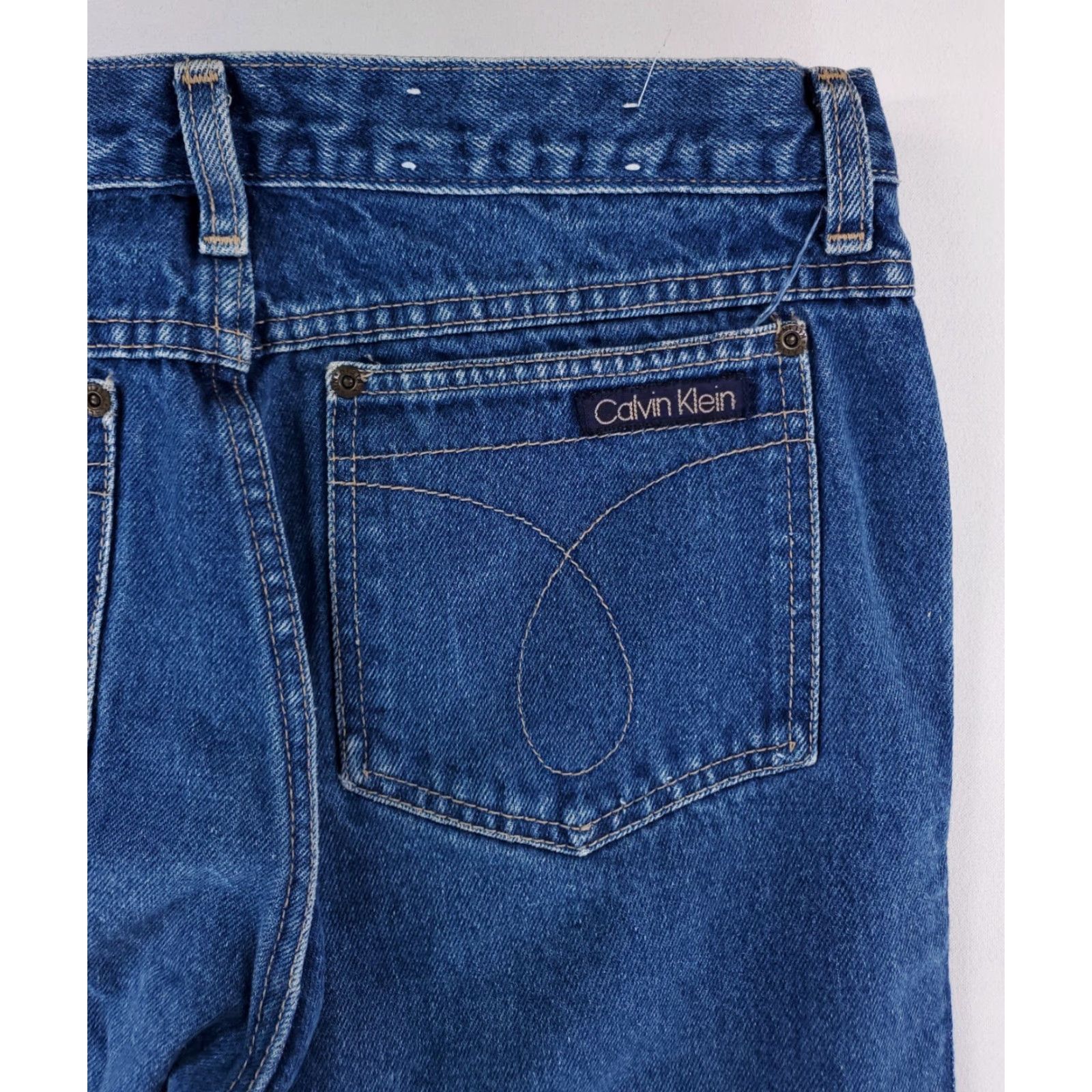 Calvin Klein VINTAGE Calvin Klein Jeans Mens 32 Regular Blue Bootcut 80s 90s Made USA 31 Inseam 32 x 31 Actual Size US 32 / EU 48 - 5 Thumbnail