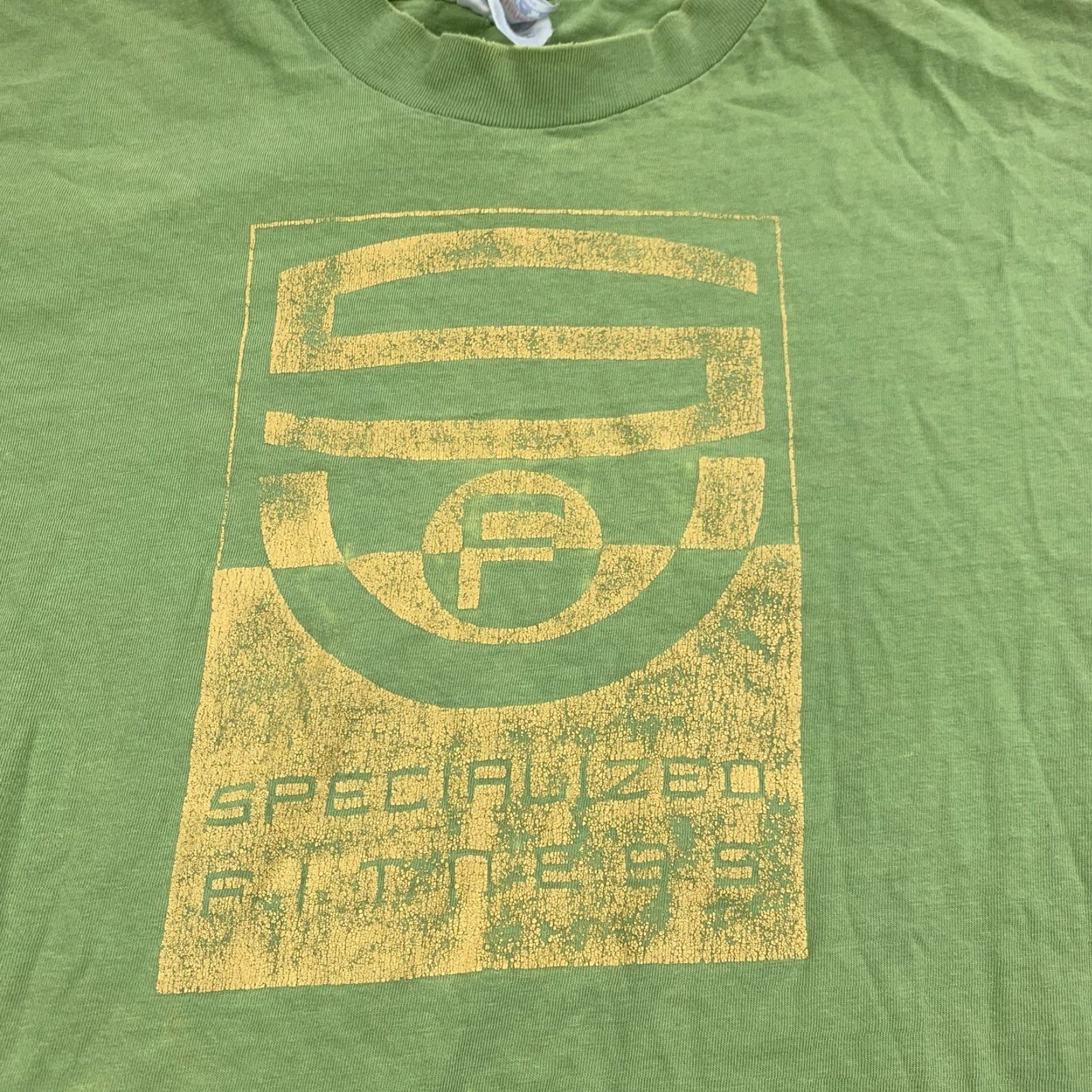 Hanes Vintage Green Large Adult Thrashed Grunge Worn Obscure Fitness Shirt Specialize Size US L / EU 52-54 / 3 - 2 Thumbnail