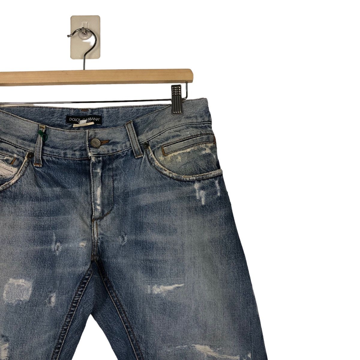 Dolce & Gabbana 🔥Loose Cut Distressed Punk Design Constructed Jeans D&G Size US 34 / EU 50 - 6 Thumbnail