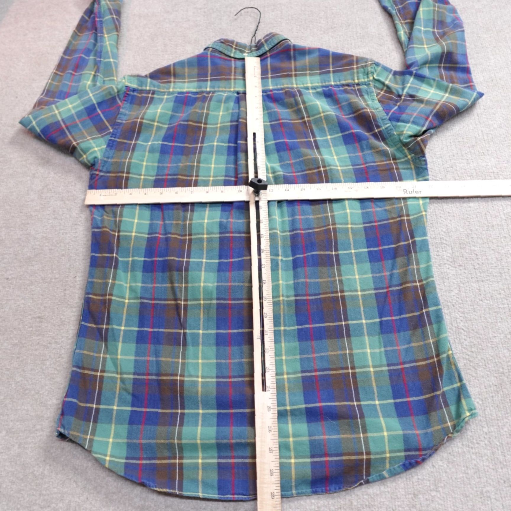 Gant GANT Mens Shirt XL Blue Indigo Plaid Oxford Button-Down The Hugger OCBD Slimer Fit Long Sleeve Button Up Men Size US XL / EU 56 / 4 - 5 Thumbnail