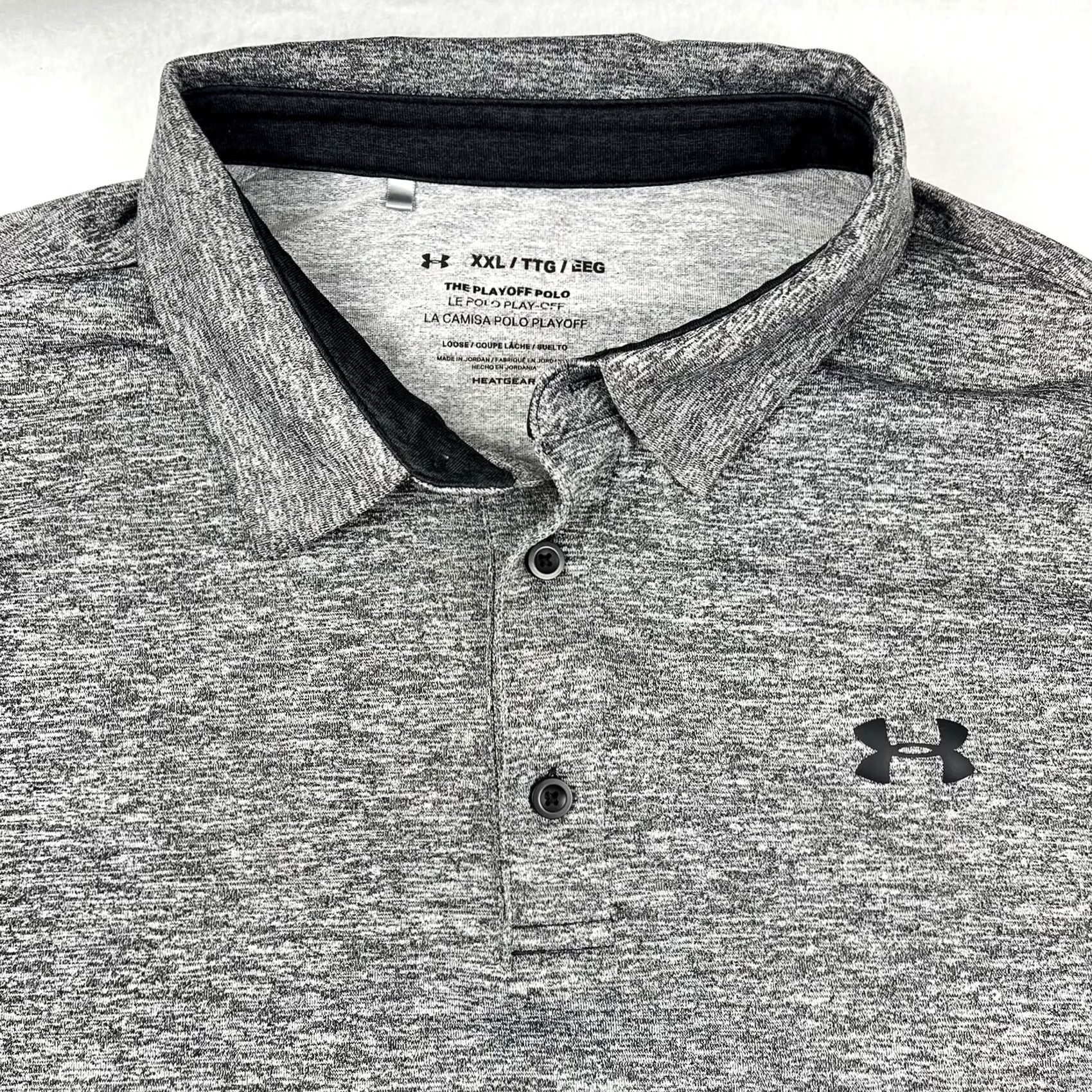 Under Armour Under Armour Polo Shirt Men's 2XL Gray Multicolor Playoff Loose Fit Shirt Size US XXL / EU 58 / 5 - 3 Thumbnail