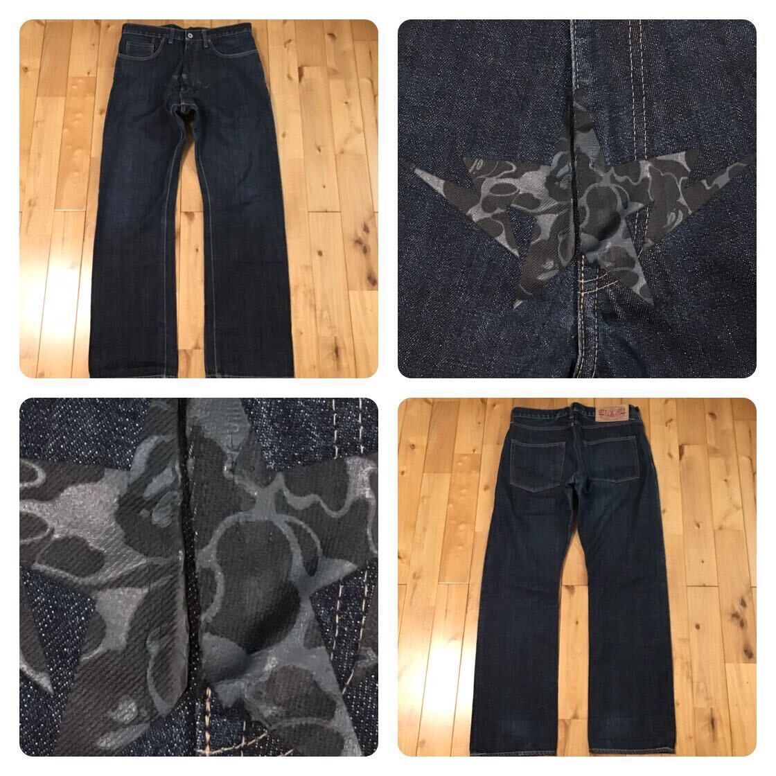 Bape 🔥Aoyama limited BAPE camo star denim pants BAPE STA ★size M Size US 32 / EU 48 - 1 Thumbnail