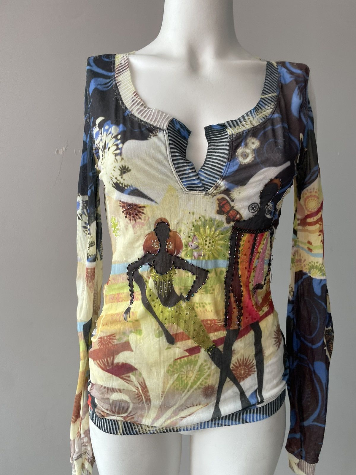 Vintage y2k blouse Size M / US 6-8 / IT 42-44 - 8 Thumbnail
