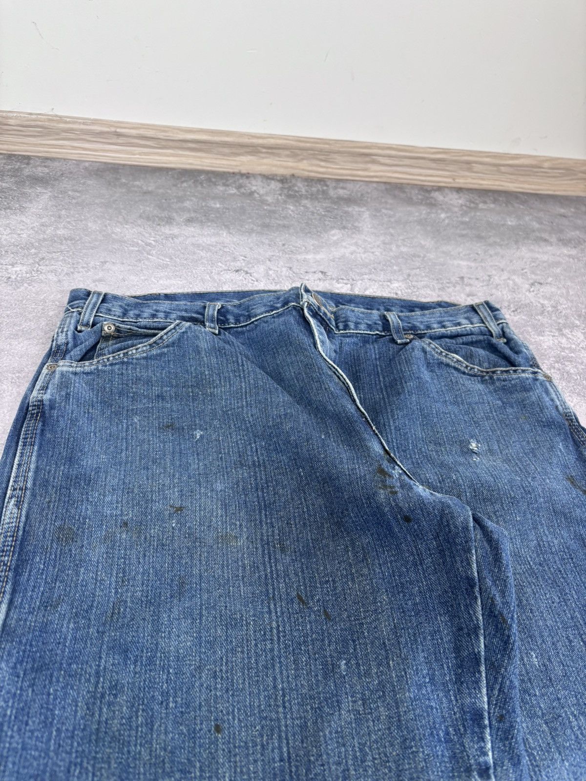 Dickies Dickies Men’s Denim Jeans Blue Distressed USA Workwear Size US 36 / EU 52 - 18 Thumbnail