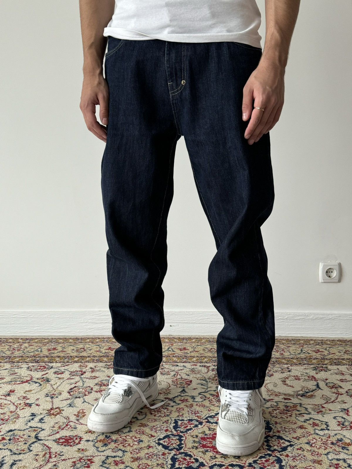 JNCO × Southpole × Vintage Vintage Southpole Dark Blue Washed Jeans Pants Size US 31 - 2 Thumbnail