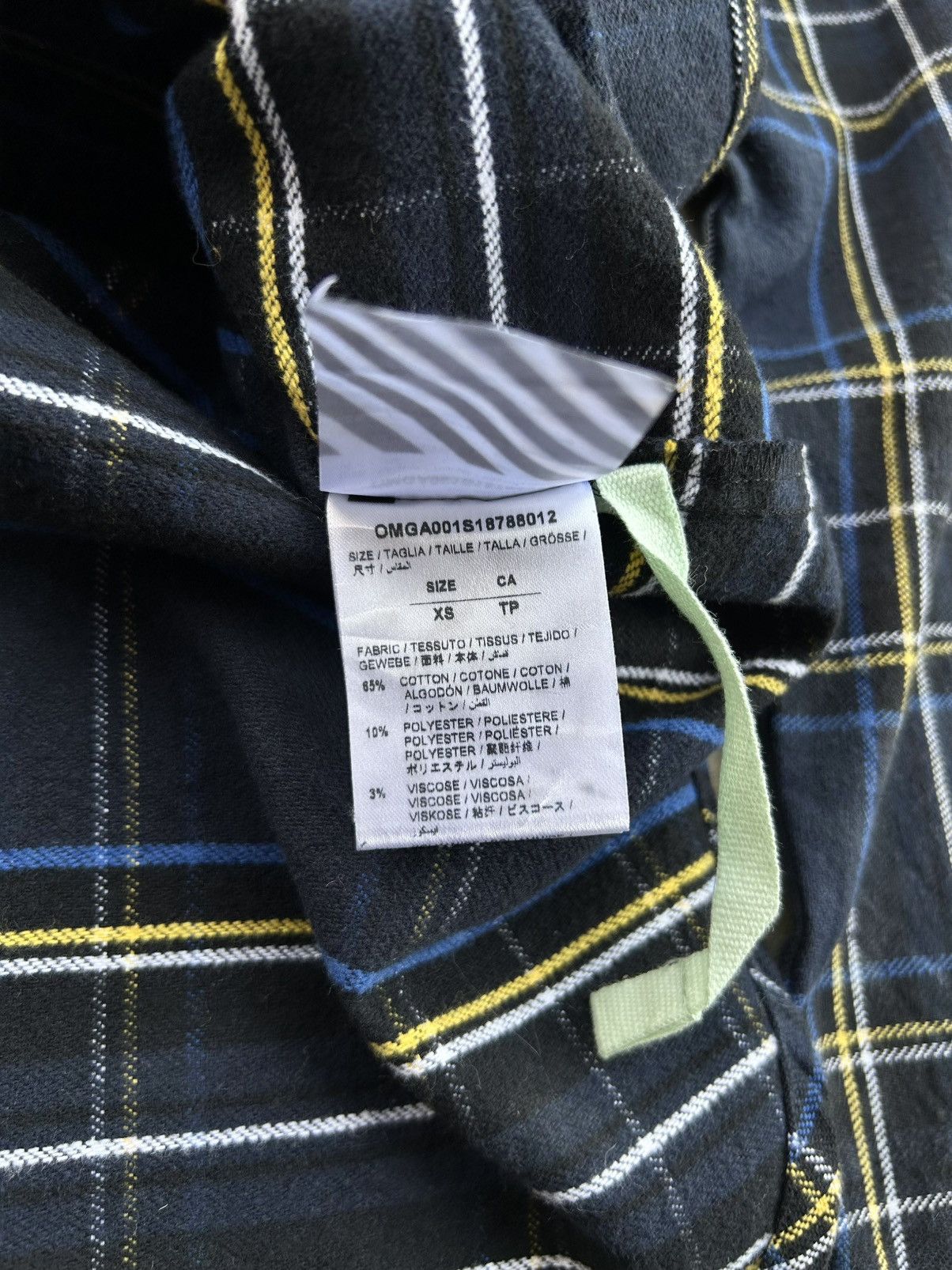 Off-White 💥GRAIL💥 CRAZY OFF-WHITE SS18 CHECK FLANNEL Size US L / EU 52-54 / 3 - 16 Thumbnail