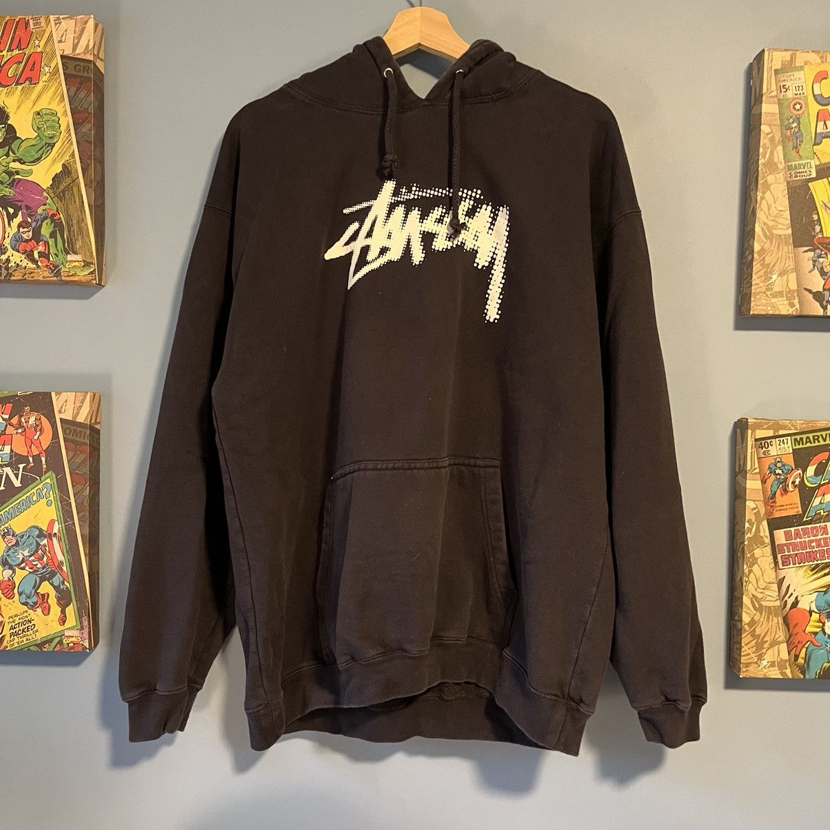 Vintage Vintage Stüssy Logo Hoodie | Grailed