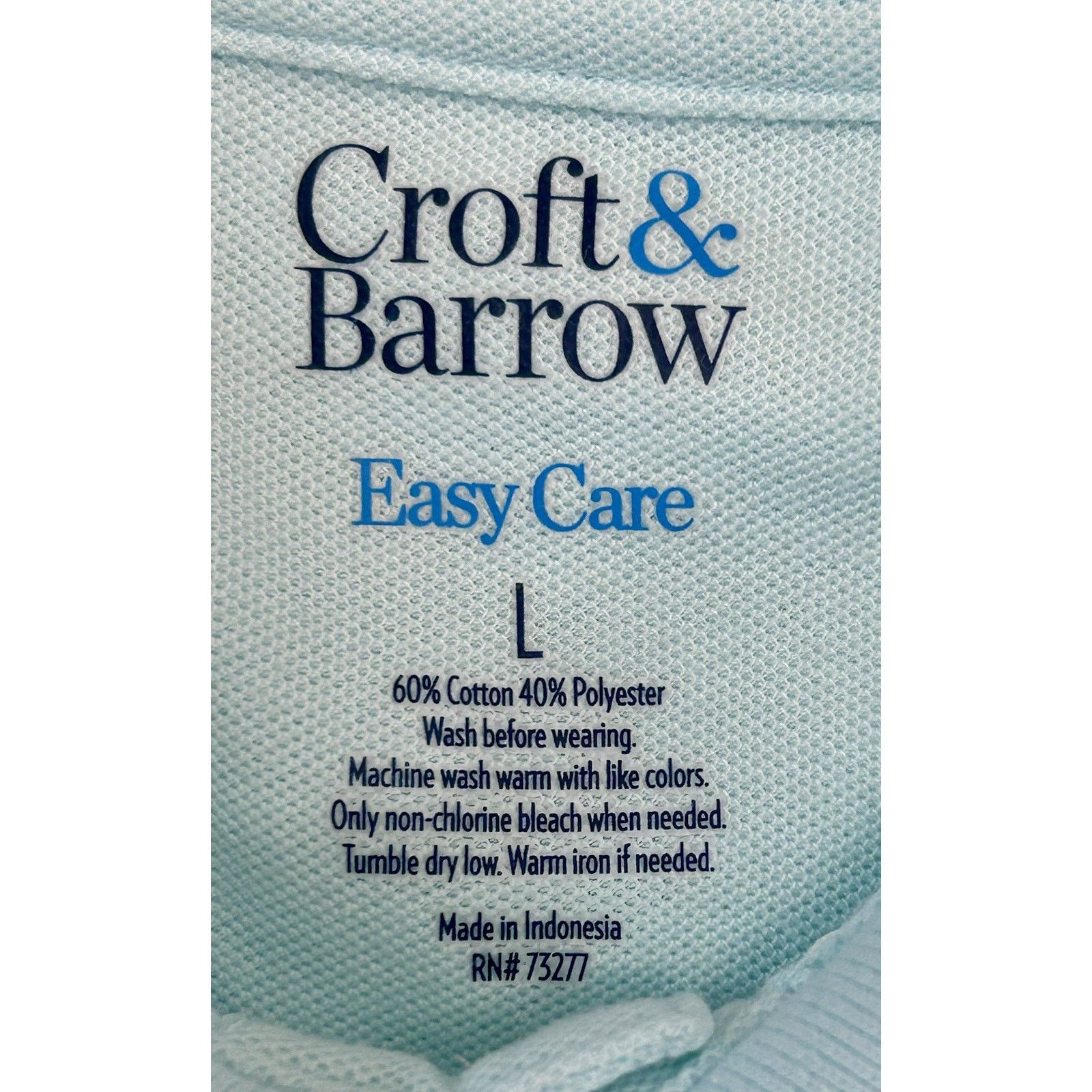 Croft & Barrow Croft & Barrow Men's Teal Blue Golf Signature Polo Shirt L Size US L / EU 52-54 / 3 - 3 Thumbnail