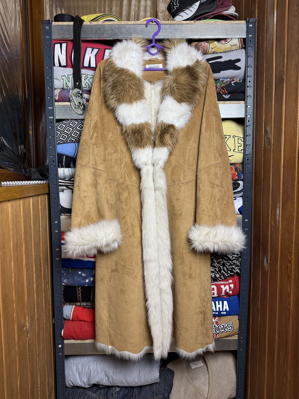 Balmain Crazy Luxury Balmain Brown Sheepskin Coat Size M / US 6-8 / IT 42-44 - 2 Thumbnail