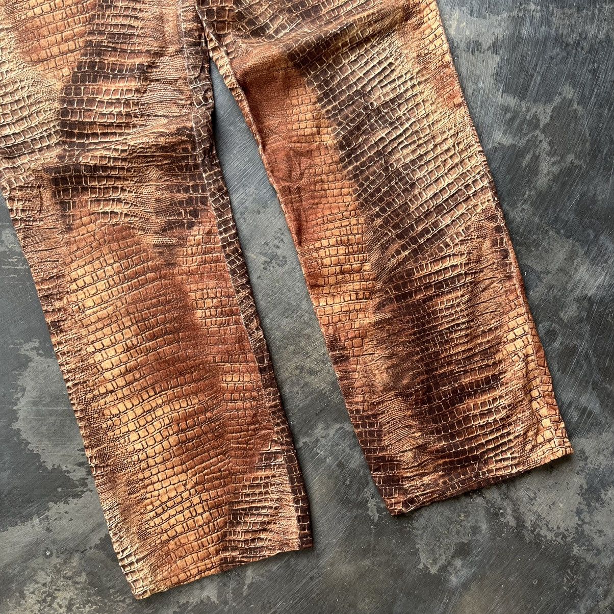 Hysteric Glamour × If Six Was Nine × Le Grande Bleu (L.G.B.) Max blue crocodile print snakeskin pants if six was nine lgb Size US 28 / EU 44 - 3 Thumbnail