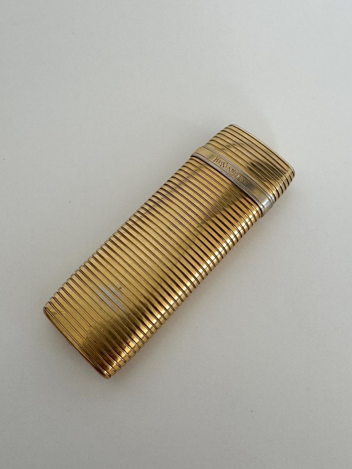 Saint Laurent Paris ★0% TAX★ 18K PLATED YVES SAINT LAURENT GAS LIGHTER JAPANESE Size ONE SIZE - 5 Thumbnail