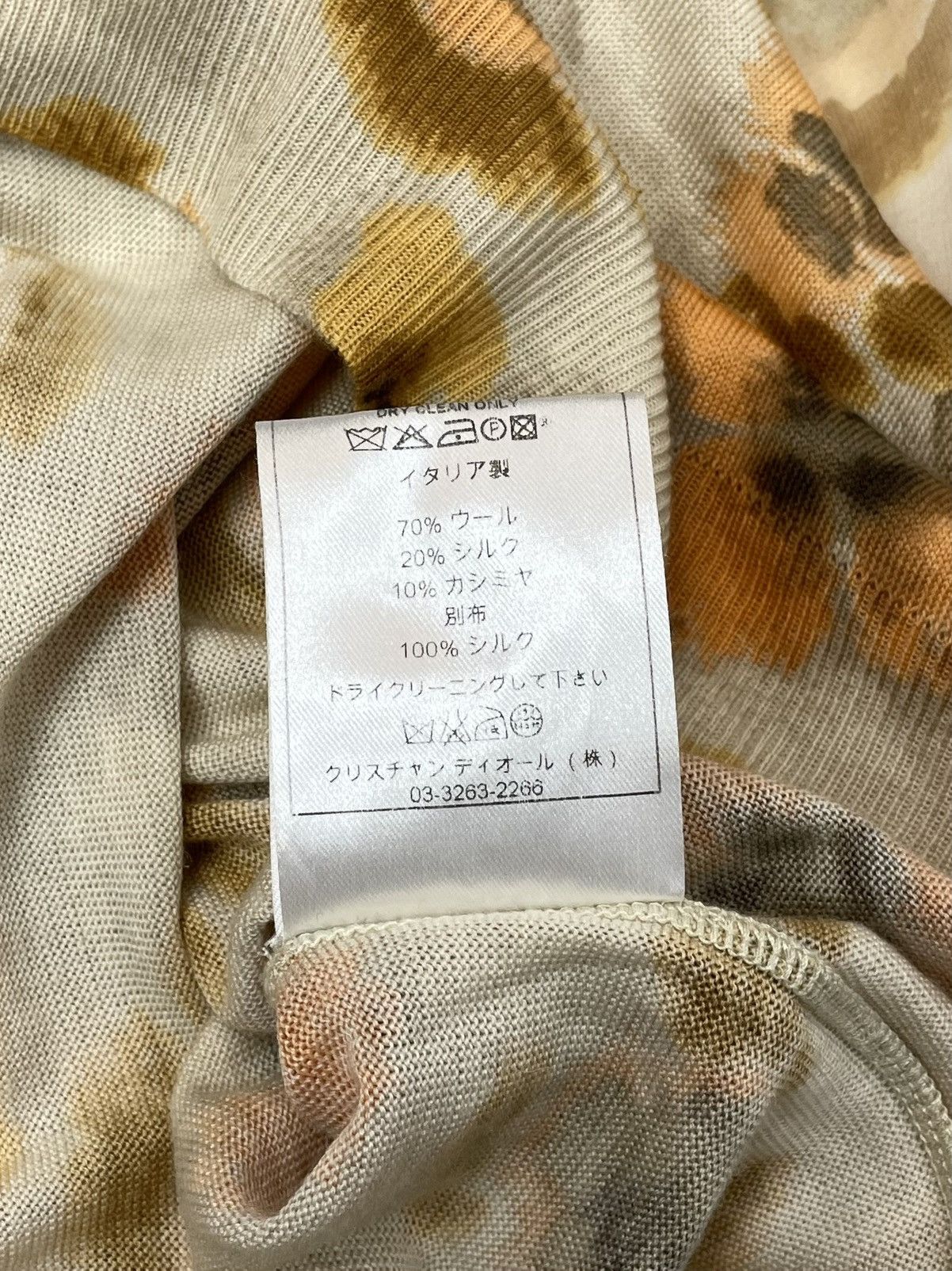 Dior Christian Dior by John Galliano Floral Knit Top - Size FR 38 Size S / US 4 / IT 40 - 14 Thumbnail