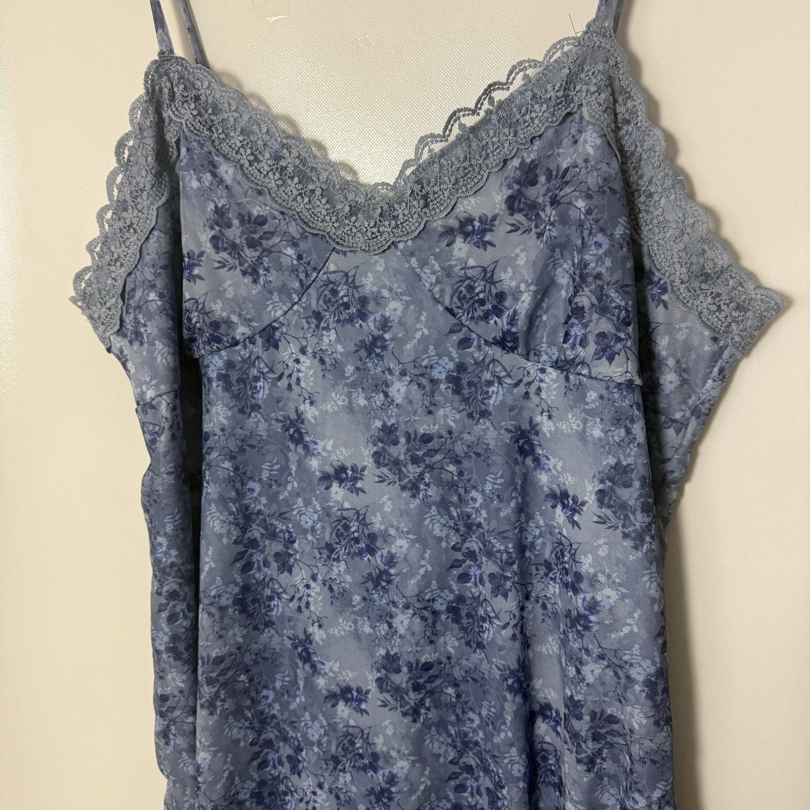 Other Y2K Slip Floral Mesh Lace Slit Whimsy Grunge Cottage Dress Size XXL / US 16-18 / IT 52-54 - 5 Thumbnail