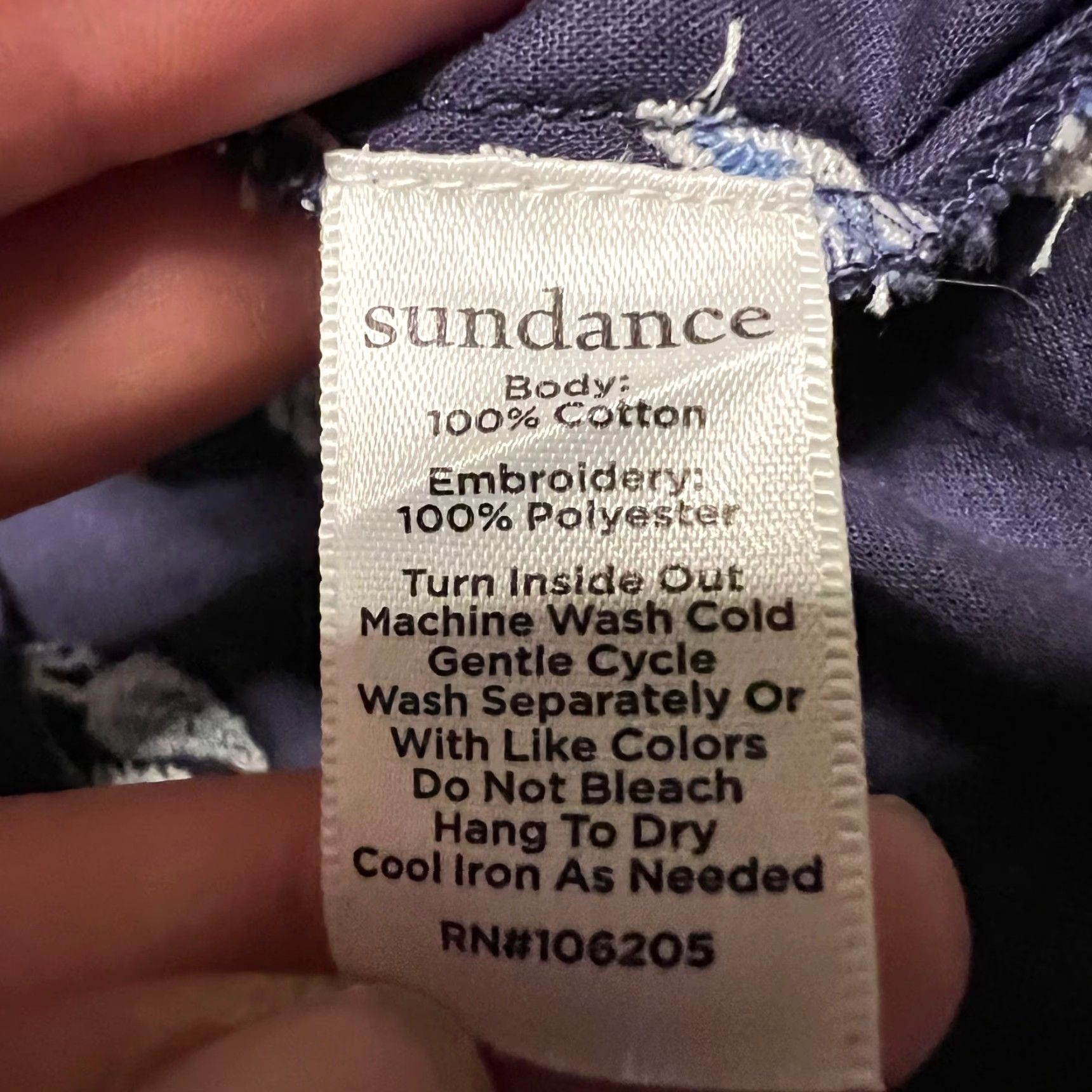 Vintage Sundance Shirt Women PS P Embroidered Lost in Time Top Eclipse Myriad Balloon Blouse Blue Size S / US 4 / IT 40 - 7 Thumbnail