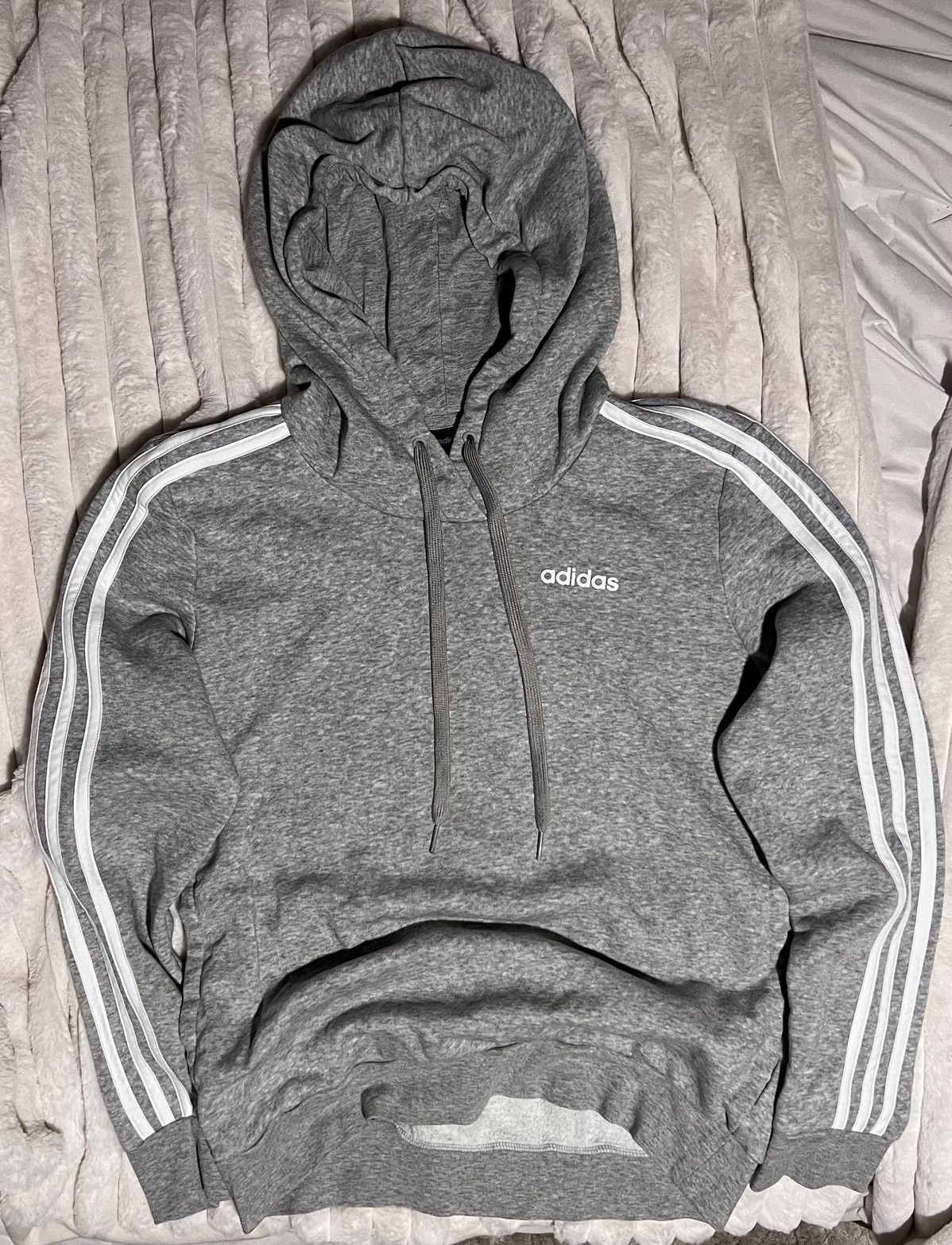 Adidas Adidas essentials fleece 3-stripes vegan pullover soft wash Size S / US 4 / IT 40 - 23 Thumbnail