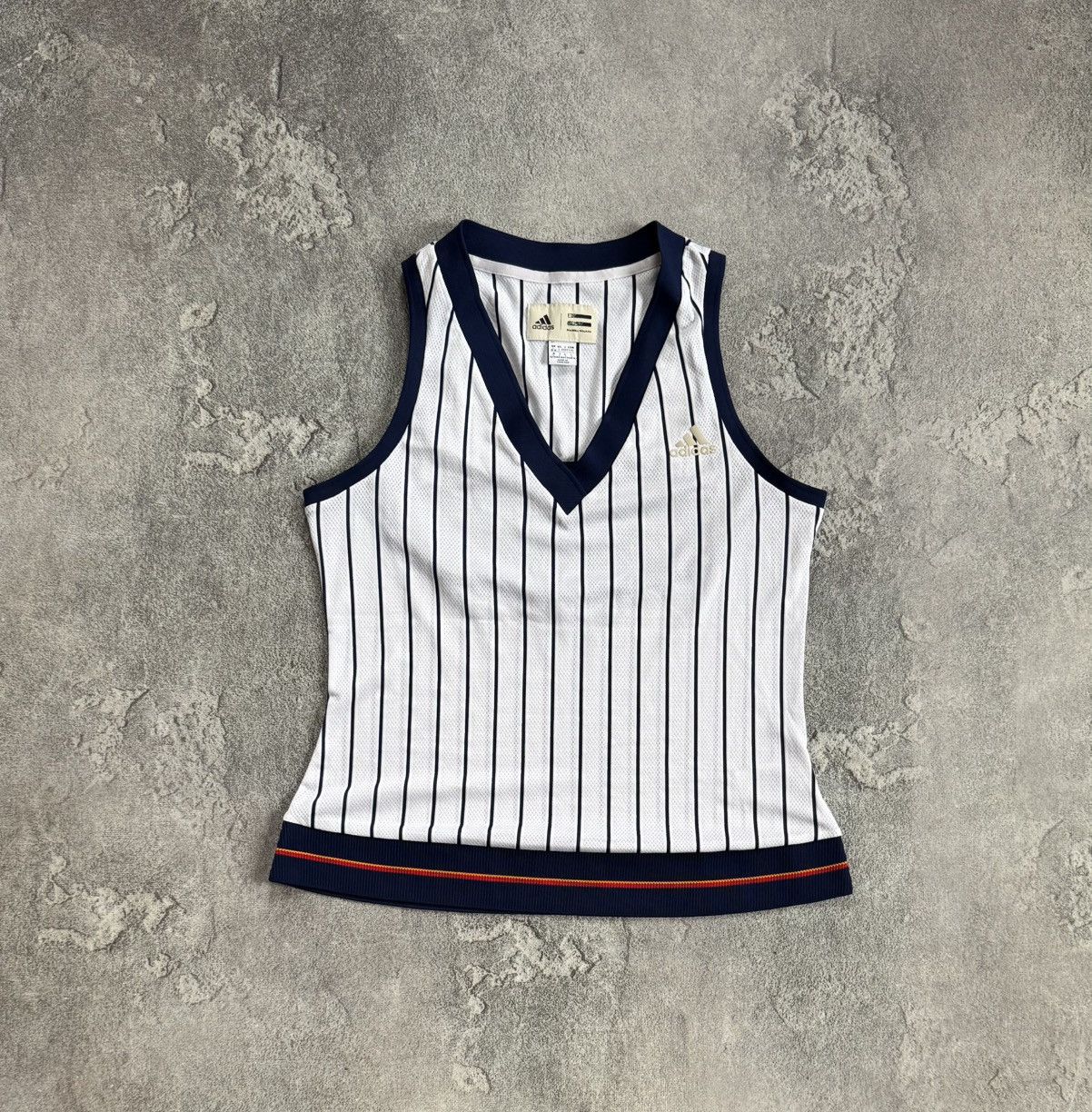 Adidas Adidas & Pharrell Williams striped tank top sleeveless Size L / US 10 / IT 46 - 8 Thumbnail