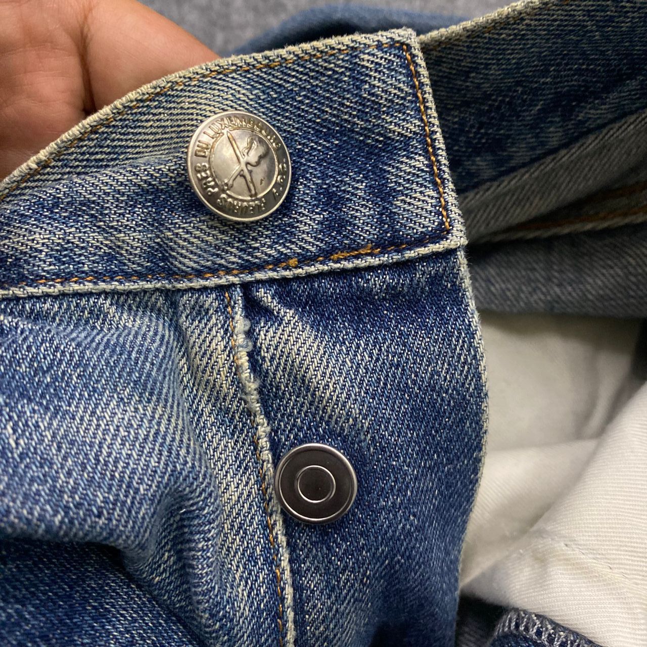 A.P.C. 💥Best Offer💥Vintage APC Selvegde Redline Distressed Denim Size US 31 - 16 Thumbnail