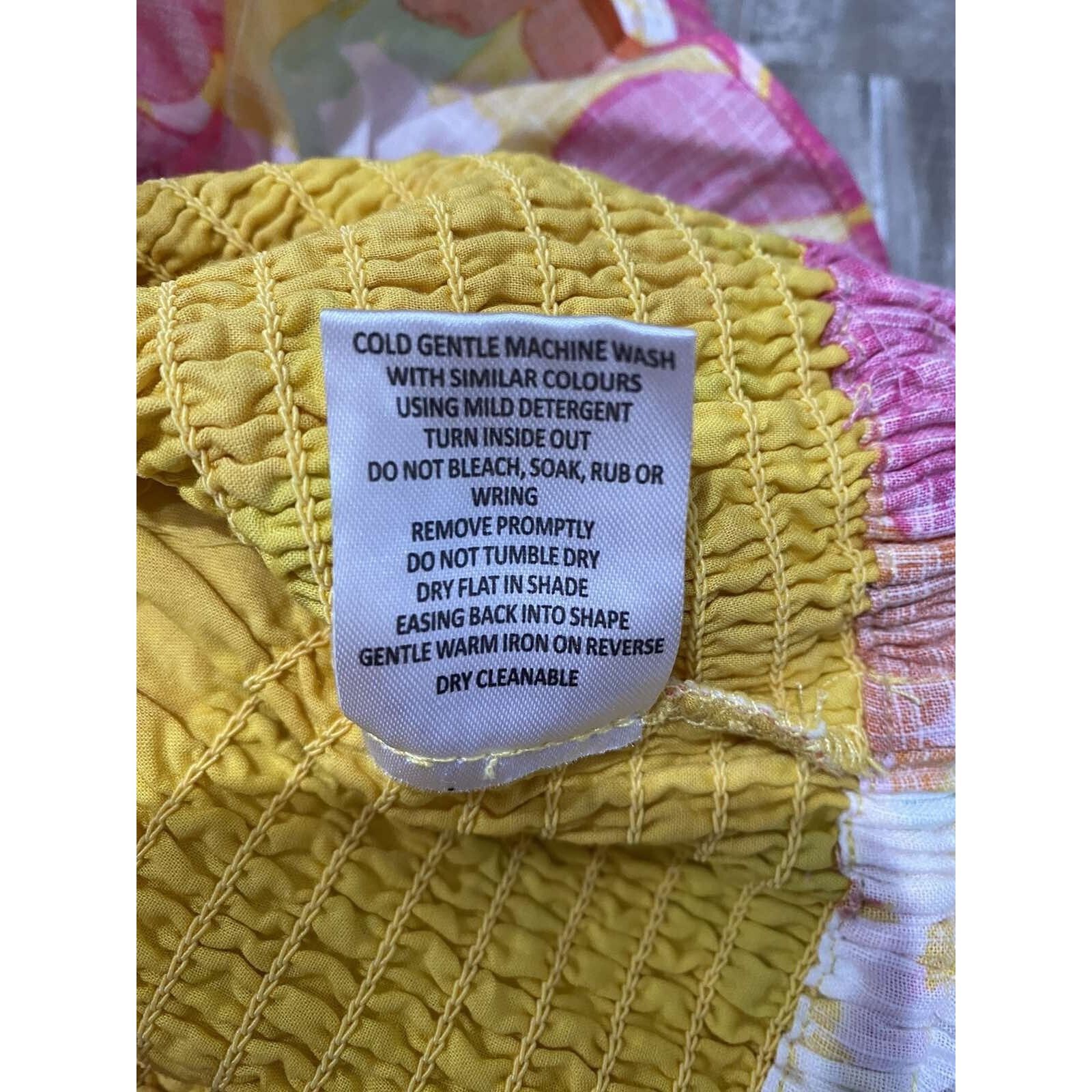 & Other Stories SABO Mica Shirred Women Top Multicolor Cotton Size L A003300 Size L / US 10 / IT 46 - 7 Thumbnail