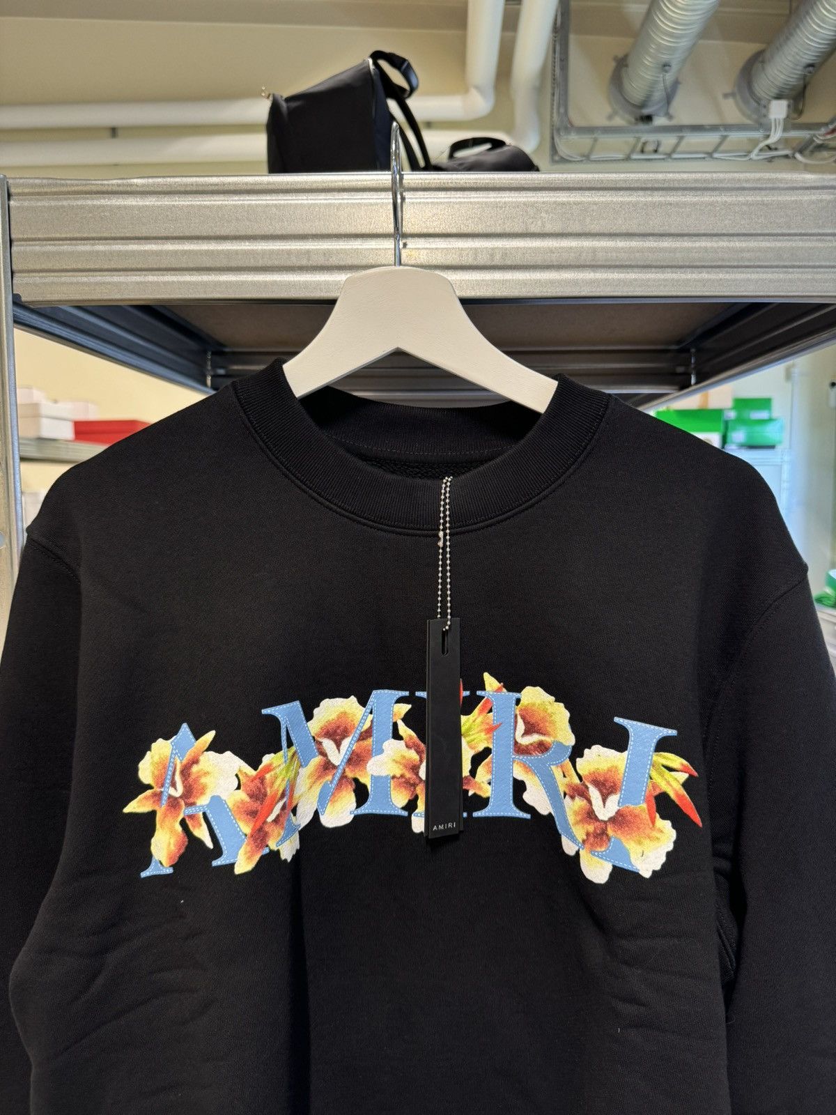Amiri Amiri Hibiscus Logo Sweatshirt NEW 1000$ Size US XL / EU 56 / 4 - 2 Thumbnail