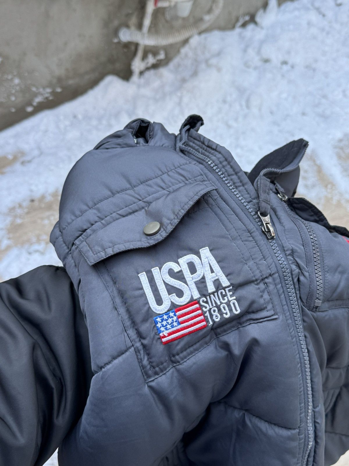 Polo Ralph Lauren Vintage Polo Vest Ralph Lauren USA Flag Puffer Vest USPA Size US M / EU 48-50 / 2 - 10 Thumbnail