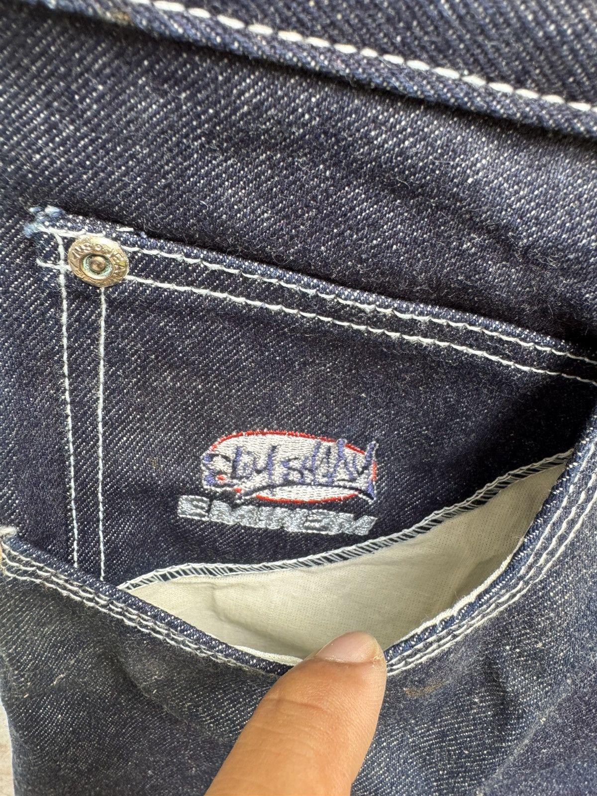 Eminem × Rap Tees VERY RARE🔥Vintage 90s EMINEM HIPHOP BAGGY FLARE Jean BOSS02 Size US 32 / EU 48 - 6 Thumbnail