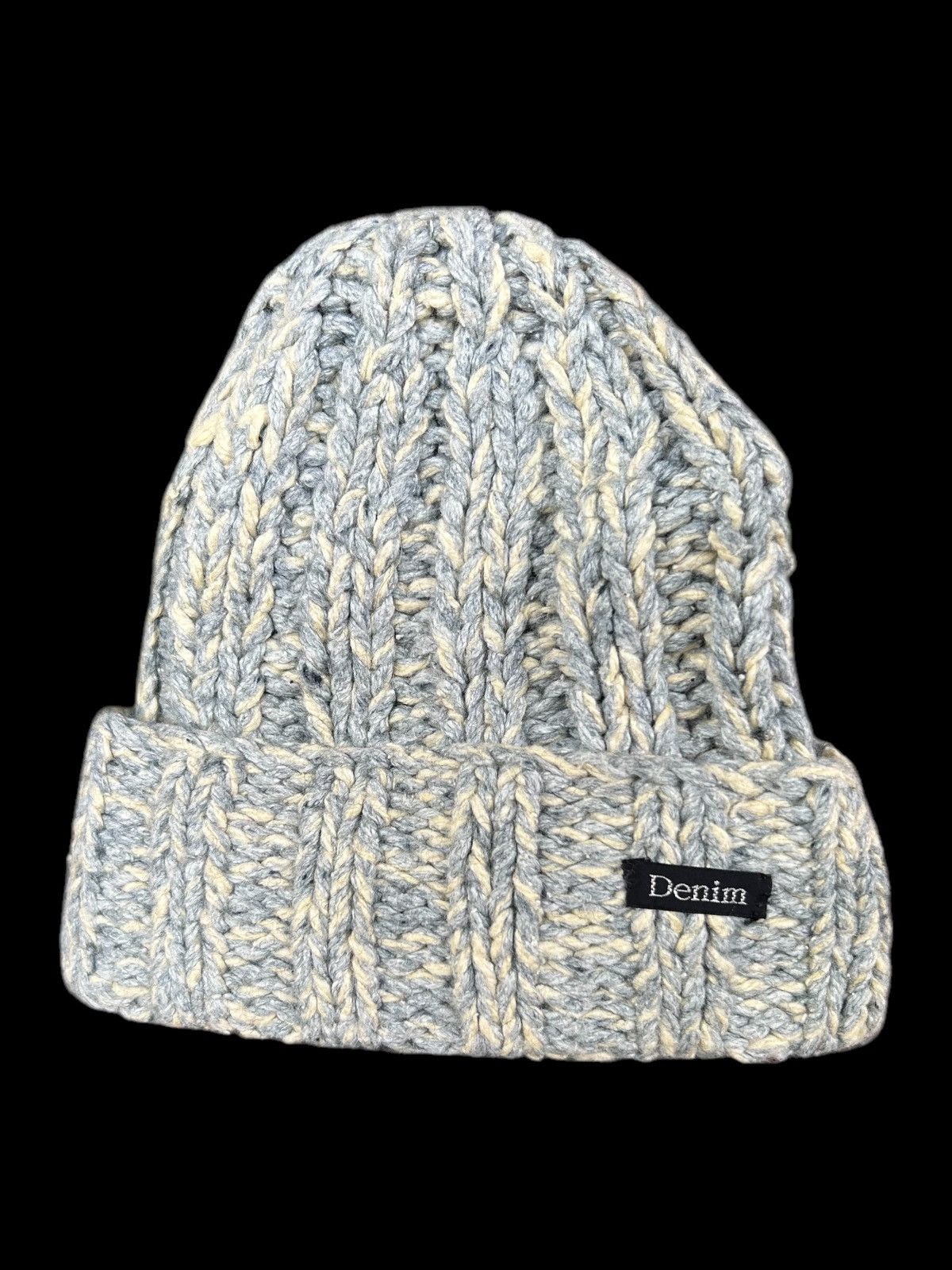 Japanese Brand × Kapital × Vintage Vintage Denim Dungaree Japanese Knitted Beanie Hats Size ONE SIZE - 1 Thumbnail