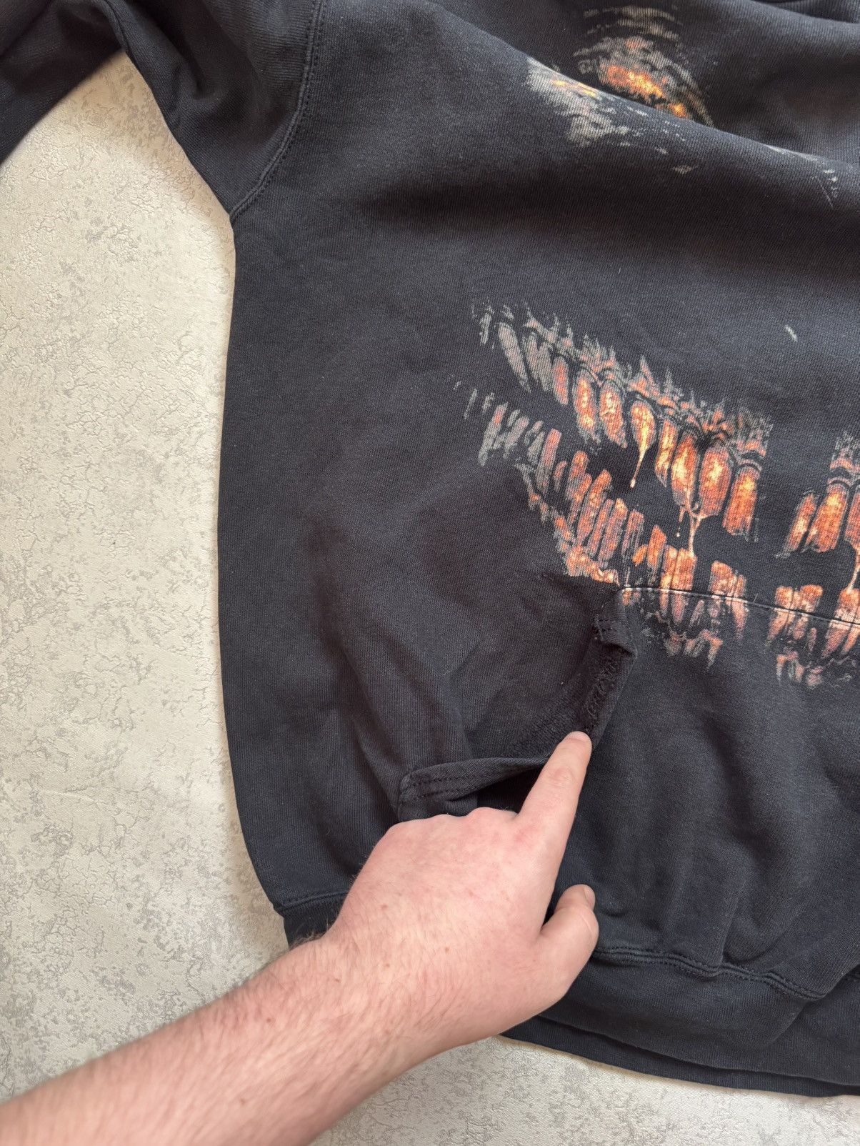 Band Tees Vintage Band Disturbed Distressed Devil Face Hoodie Size US XL / EU 56 / 4 - 4 Thumbnail