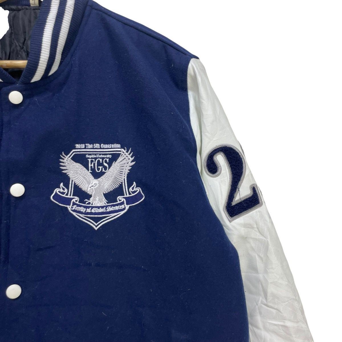 Vintage Vintage Sophia University Varsity Bomber Jacket Size US M / EU 48-50 / 2 - 4 Thumbnail