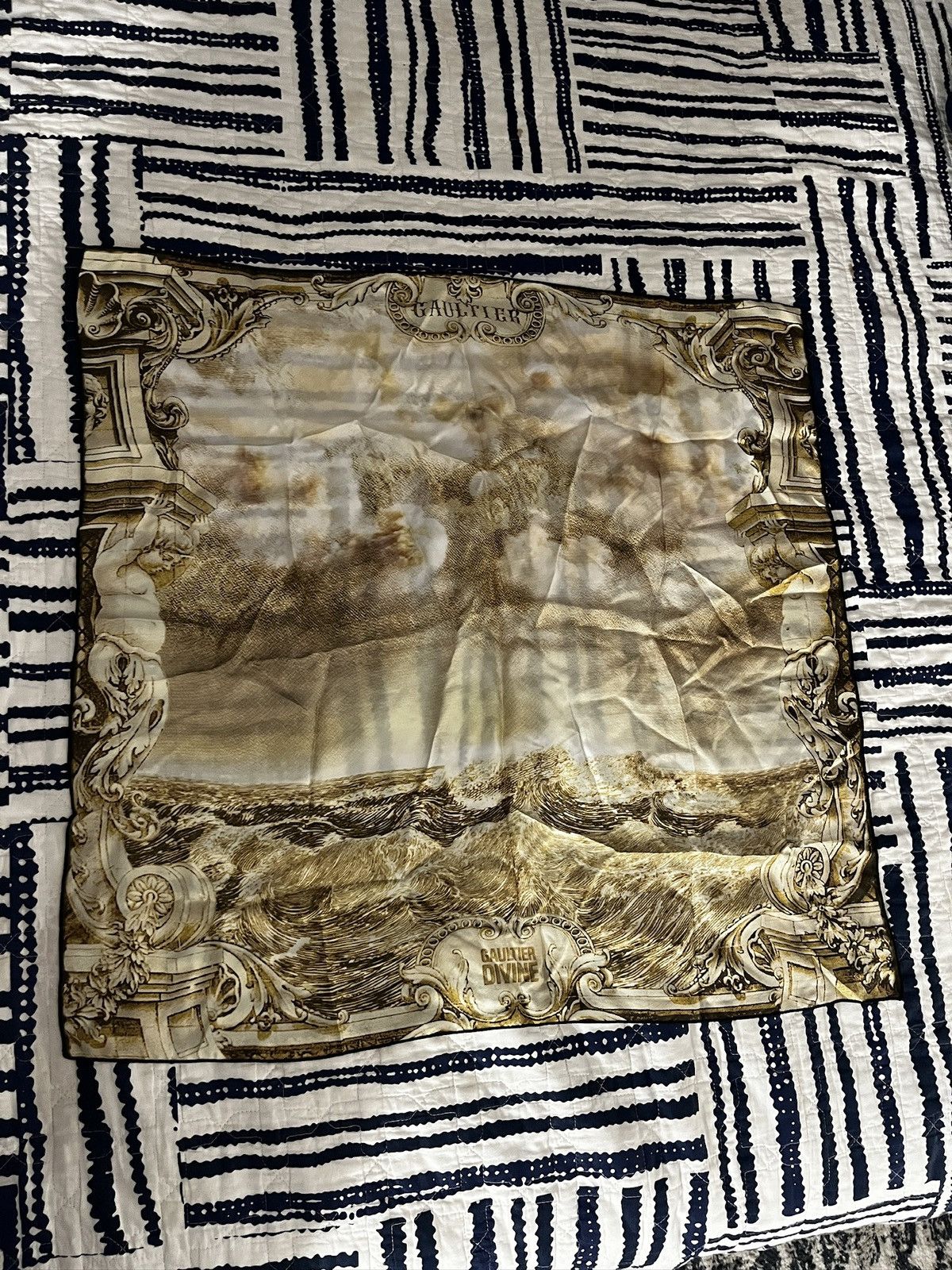 Jean Paul Gaultier × Vintage Jean Paul Gaultier Divine Silk Scarf