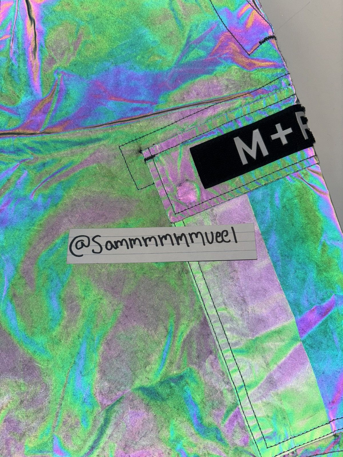 M+Rc Noir M+RC Noir Reflective Cargo Shorts Size US 32 / EU 48 - 16 Thumbnail