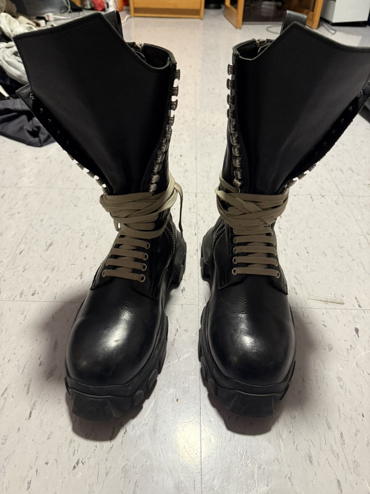 Rick Owens Rick Owens Tractor Lace-Up Boots Size US 10 / EU 43 - 6 Thumbnail