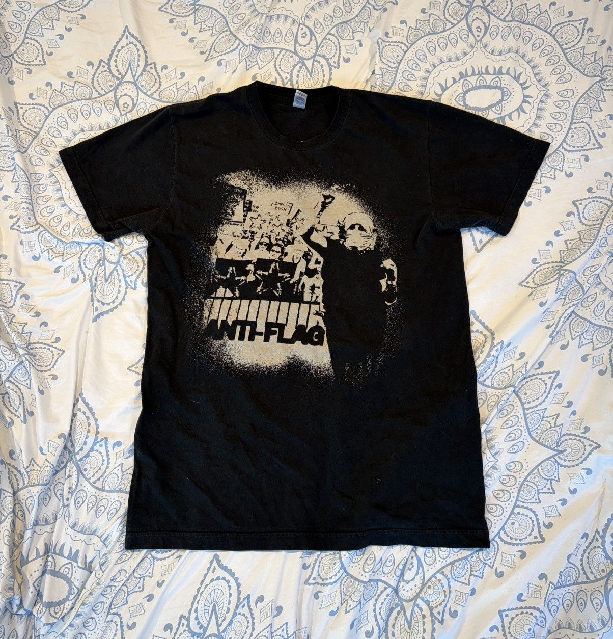 Vintage Anti Flag Shirt Medium Size US M / EU 48-50 / 2 - 1 Thumbnail