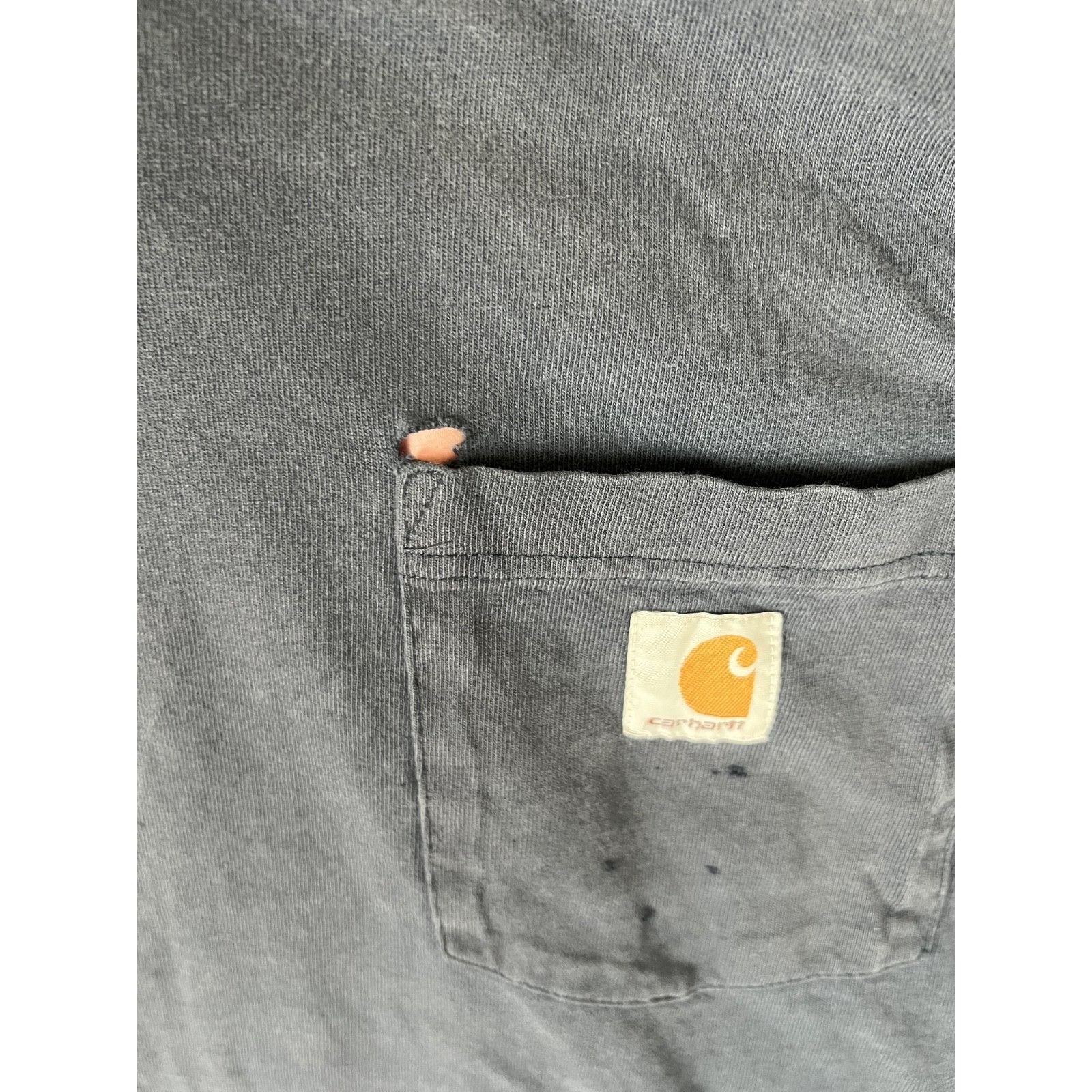 Carhartt Vintage Carhartt Blue Pocket Shirt Size XL Faded Grunge Dis Size US XL / EU 56 / 4 - 7 Thumbnail