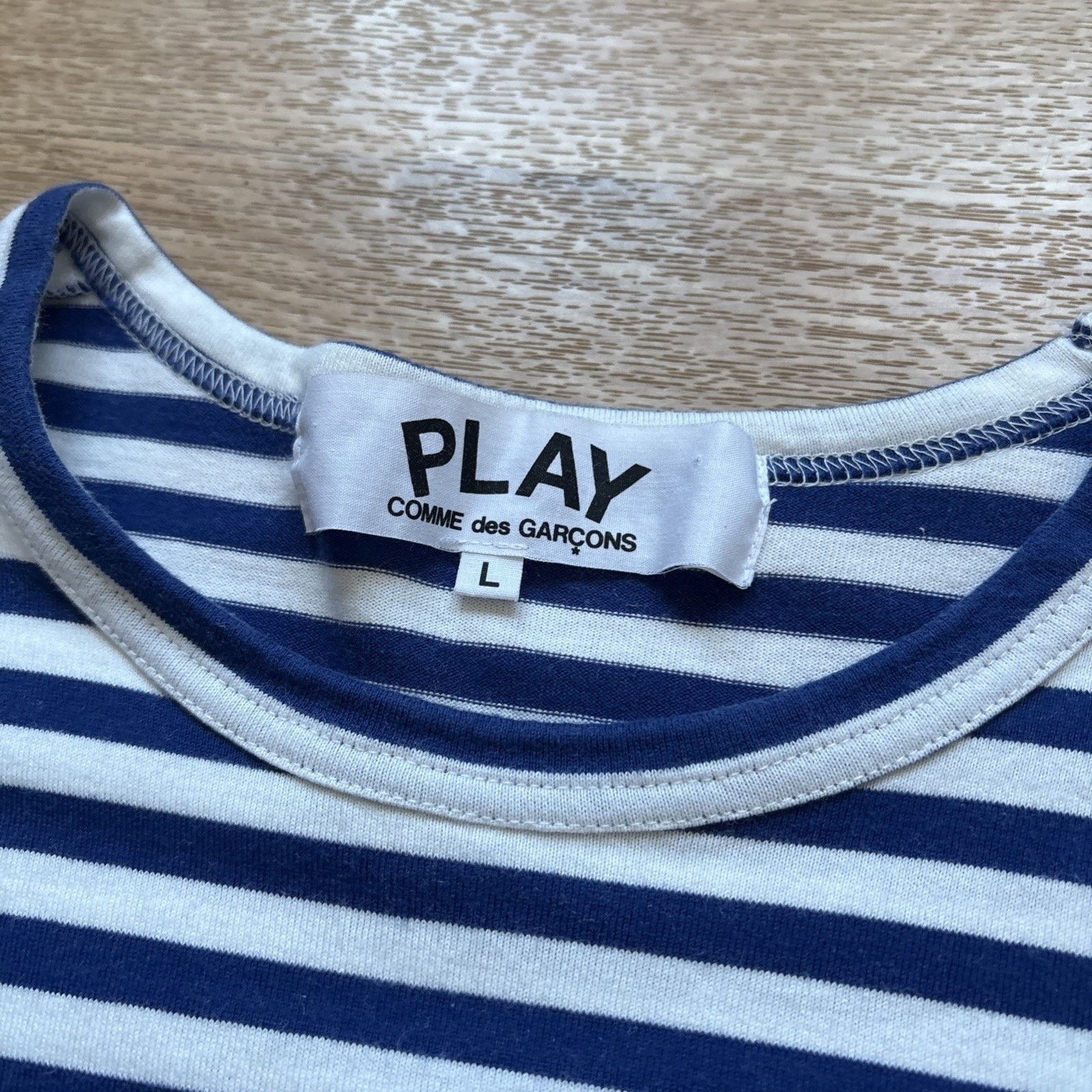 Comme des Garcons PLAY COMME DES GARCONS Long Sleeve Striped Tee Men’s L Japan Size US L / EU 52-54 / 3 - 9 Thumbnail