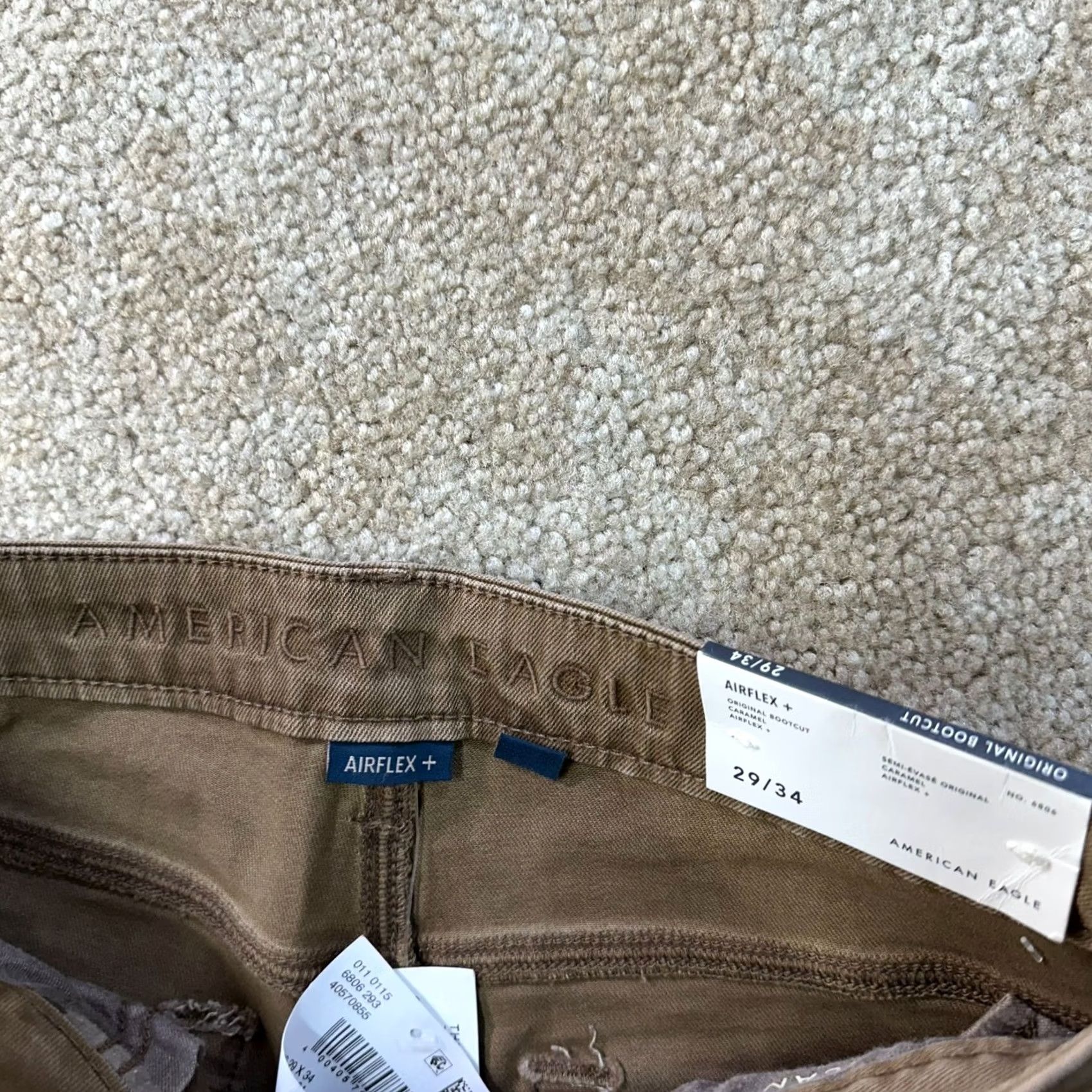 American Eagle Outfitters American Eagle Outfitters Original Bootcut Jeans Men's 29x34 Jeans Brown 5-Pocket Stretch Denim Regular Inseam 34" Size US 29 - 3 Thumbnail