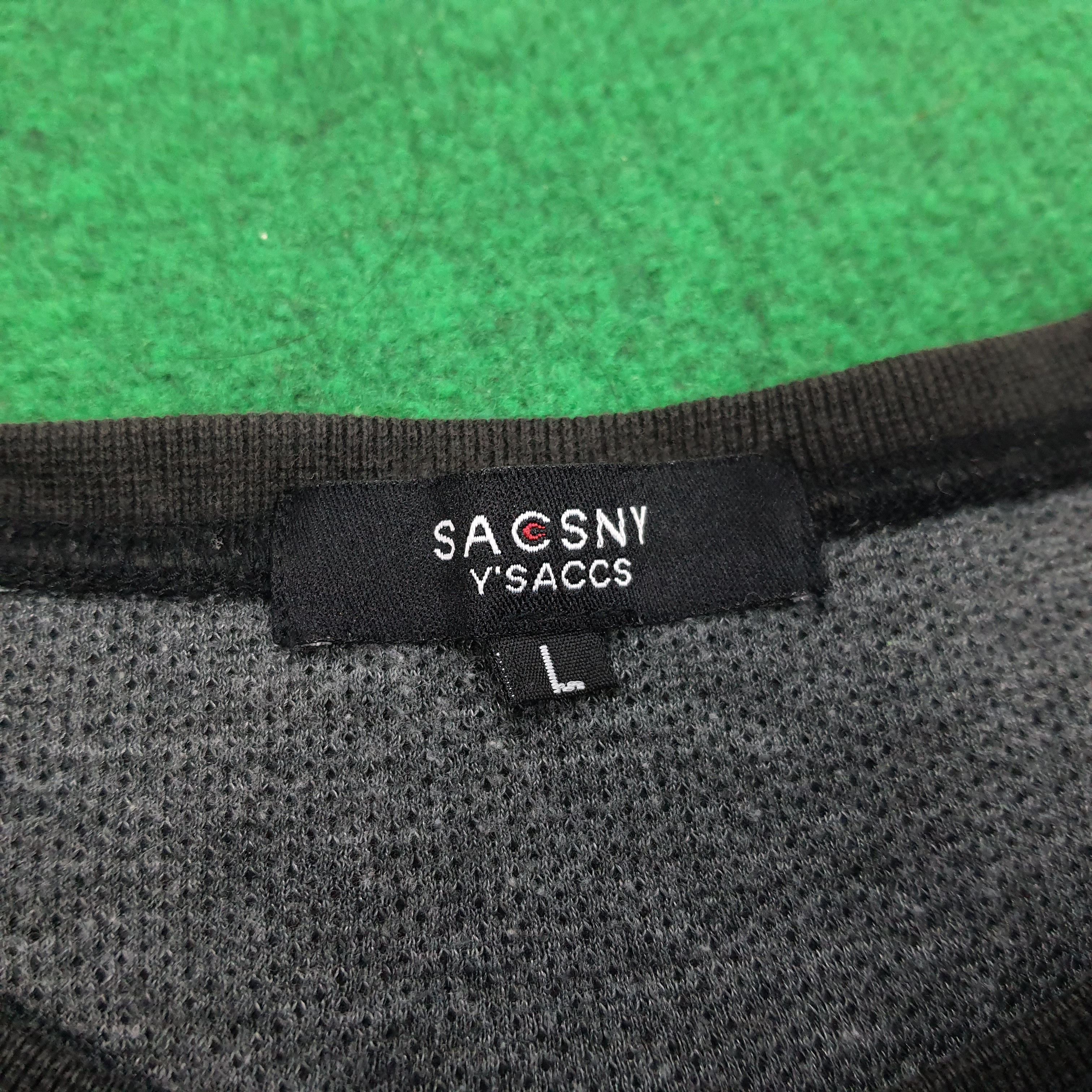 Vintage × Y's × Yohji Yamamoto Vintage SACSNY by Yohii Japanese Brand Custom Logo Tshirt Size US M / EU 48-50 / 2 - 4 Thumbnail