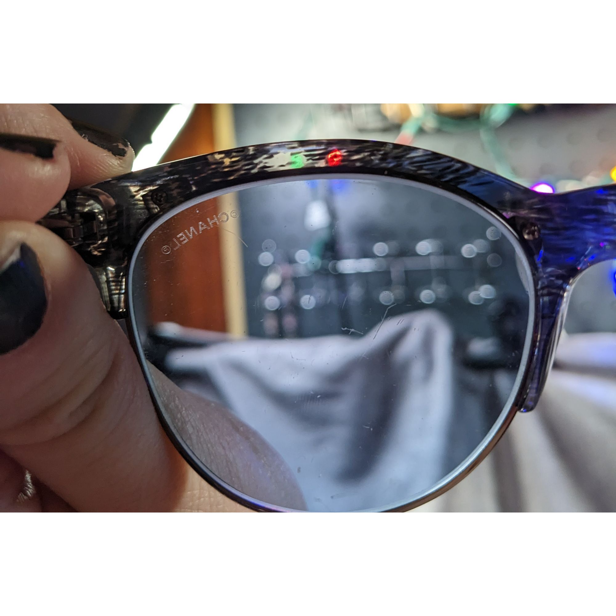 Chanel Chanel Blue Quilted Sunglasses 5342 .1552/52 Made In Italy Size ONE SIZE - 14 Thumbnail