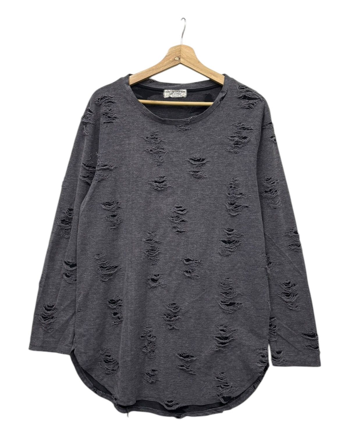 Comme des Garcons 🔥COMME DES GARCONS DISTRESSED LONGSLEEVE SHIRT Size US M / EU 48-50 / 2 - 3 Thumbnail