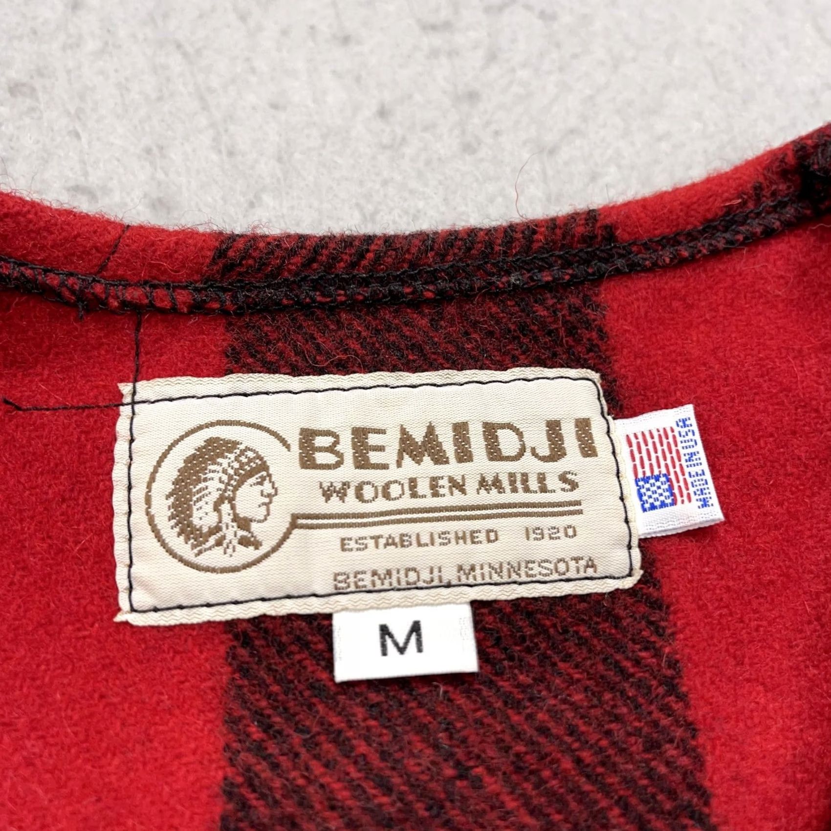 Vintage VINTAGE Bemidji Woolen Mills Vest Mens M Red Buffalo Plaid Full Zip USA Vest Mens M Red Buffalo Plaid Full Zip USA Size US M / EU 48-50 / 2 - 4 Thumbnail
