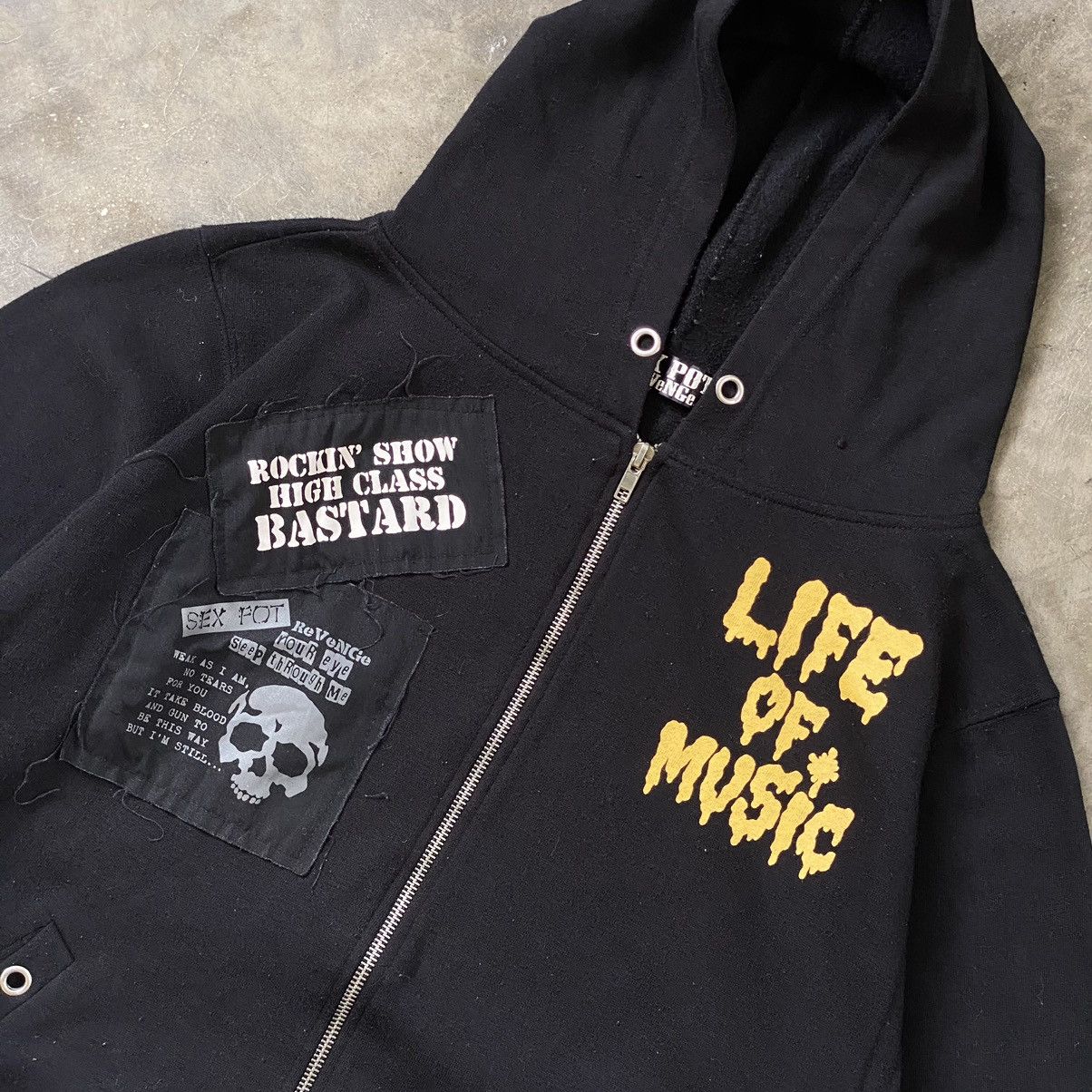Sex Pot ReVeNGe Sex Pot Revenge Skull Studded Zip Size US L / EU 52-54 / 3 - 3 Thumbnail