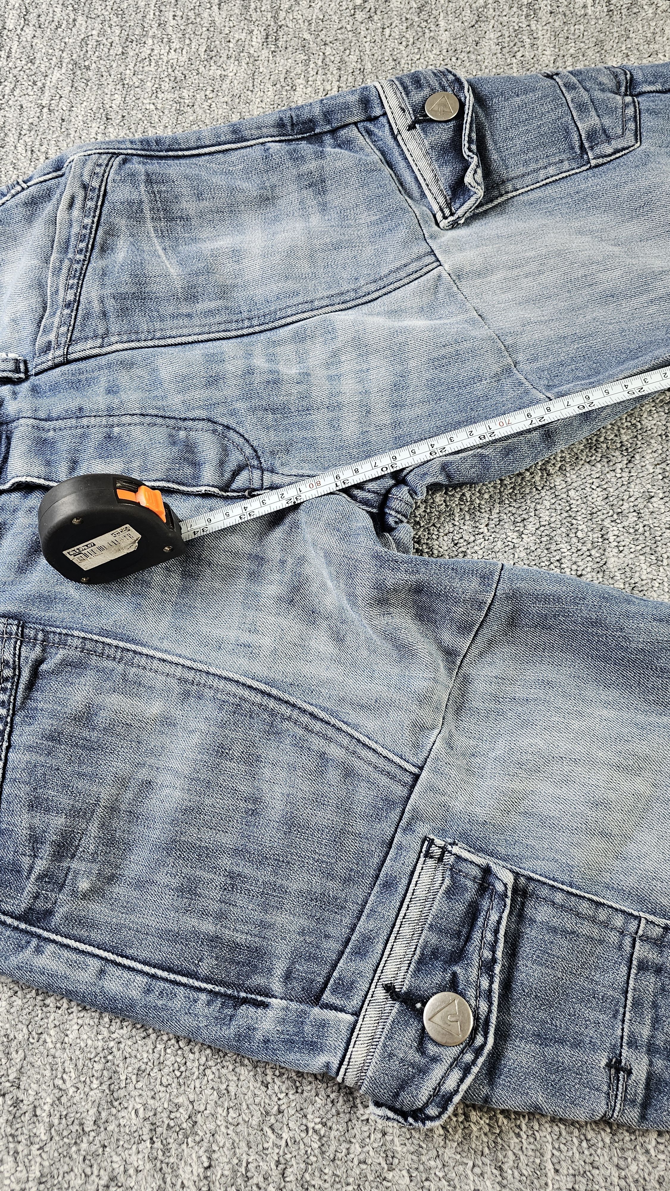 Airwalk AIRWALK Cargo Jeans Mens 30R Denim Relaxed Skater Blue Size US 30 / EU 46 - 7 Thumbnail