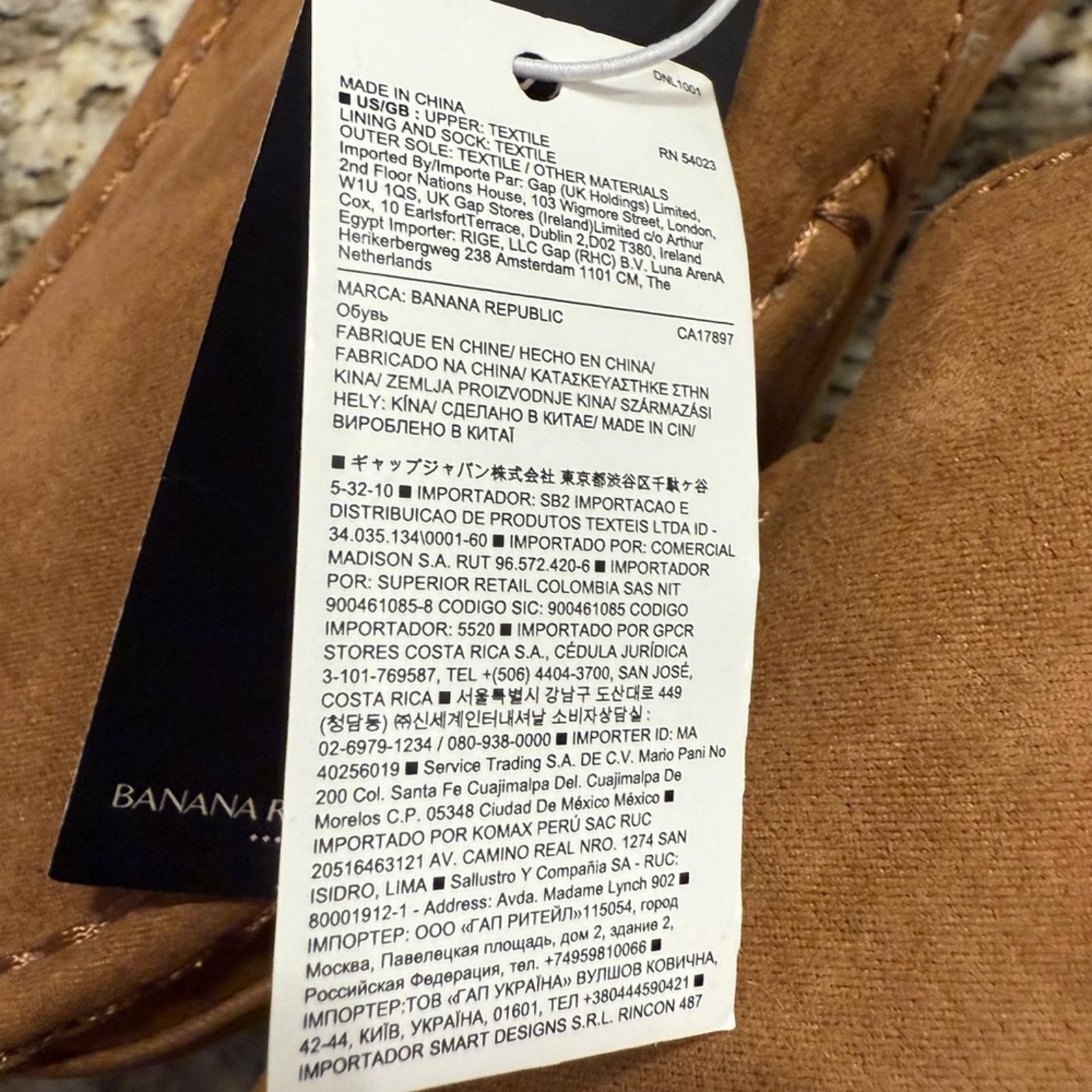 Other Banana Republic Factory tan faux leather fur slipper XL Size US 7.5 / IT 37.5 - 12 Thumbnail