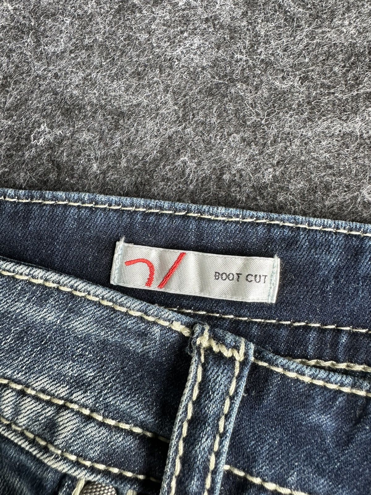 If Six Was Nine Vigoss Flare Baggy Blue Washed Denim D463 Size US 35 - 11 Thumbnail