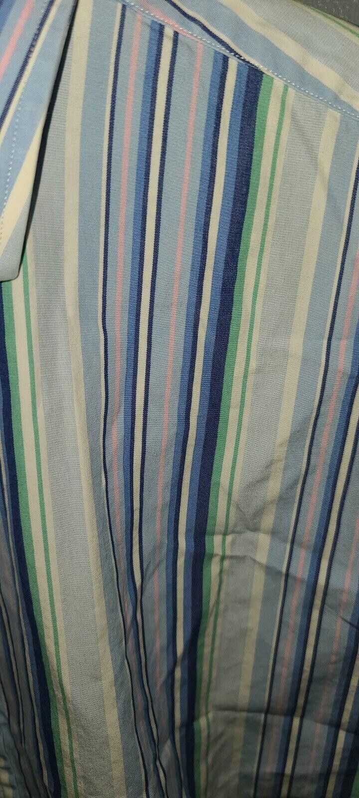 Polo Ralph Lauren Polo Ralph Lauren Shirt Men's L Blue Stripe Button Up Regent Size US L / EU 52-54 / 3 - 2 Thumbnail